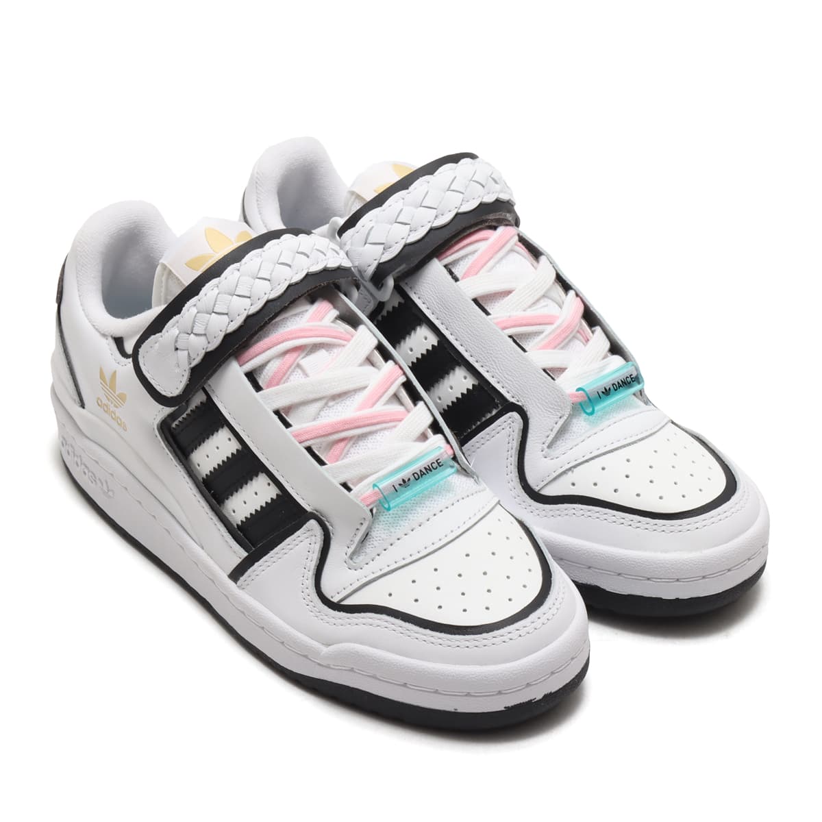 adidas FORUM PLUS W FOOTWEAR WHITE/CORE BLACK/FROZEN GREEN 21SS-I_photo_large