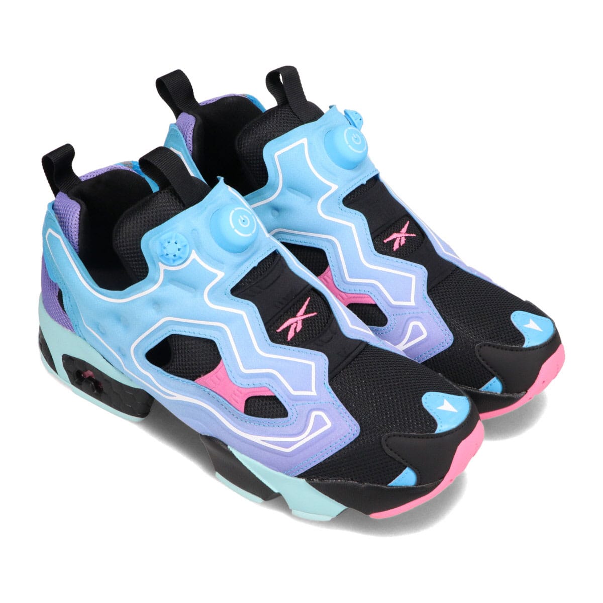 Reebok INSTAPUMP FURY OG ブラック/デジタルグロー/ハイパーパープル 21SS-I