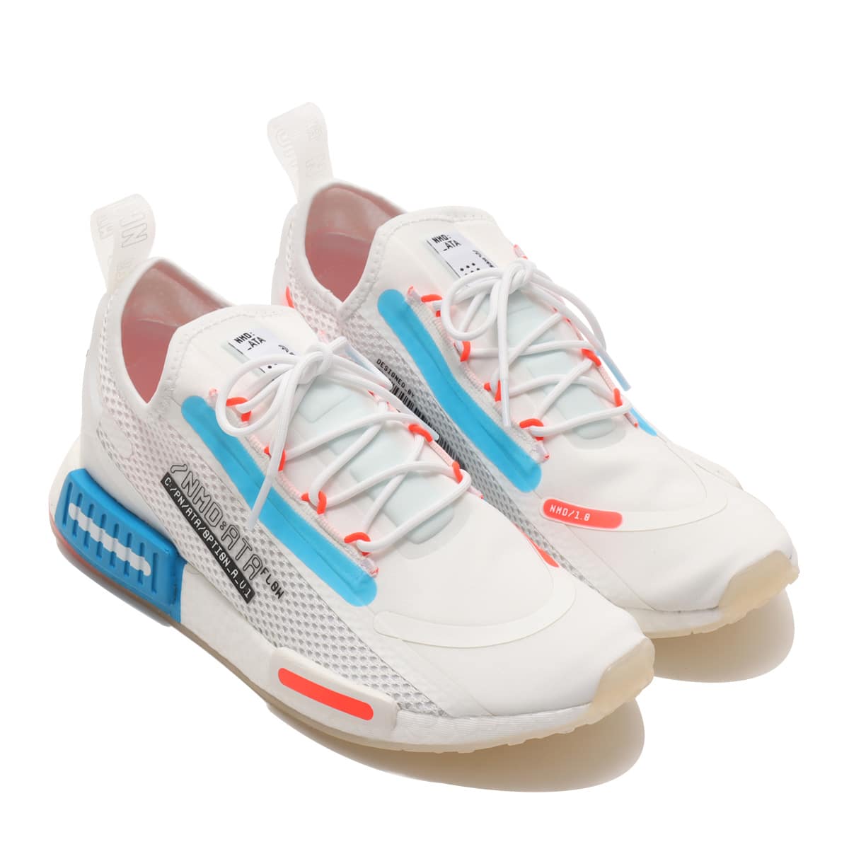 adidas NMD_R1 SPECTOO FOOTWEAR WHITE/SOLAR RED/SHOCK BLUE 21SS-I_photo_large
