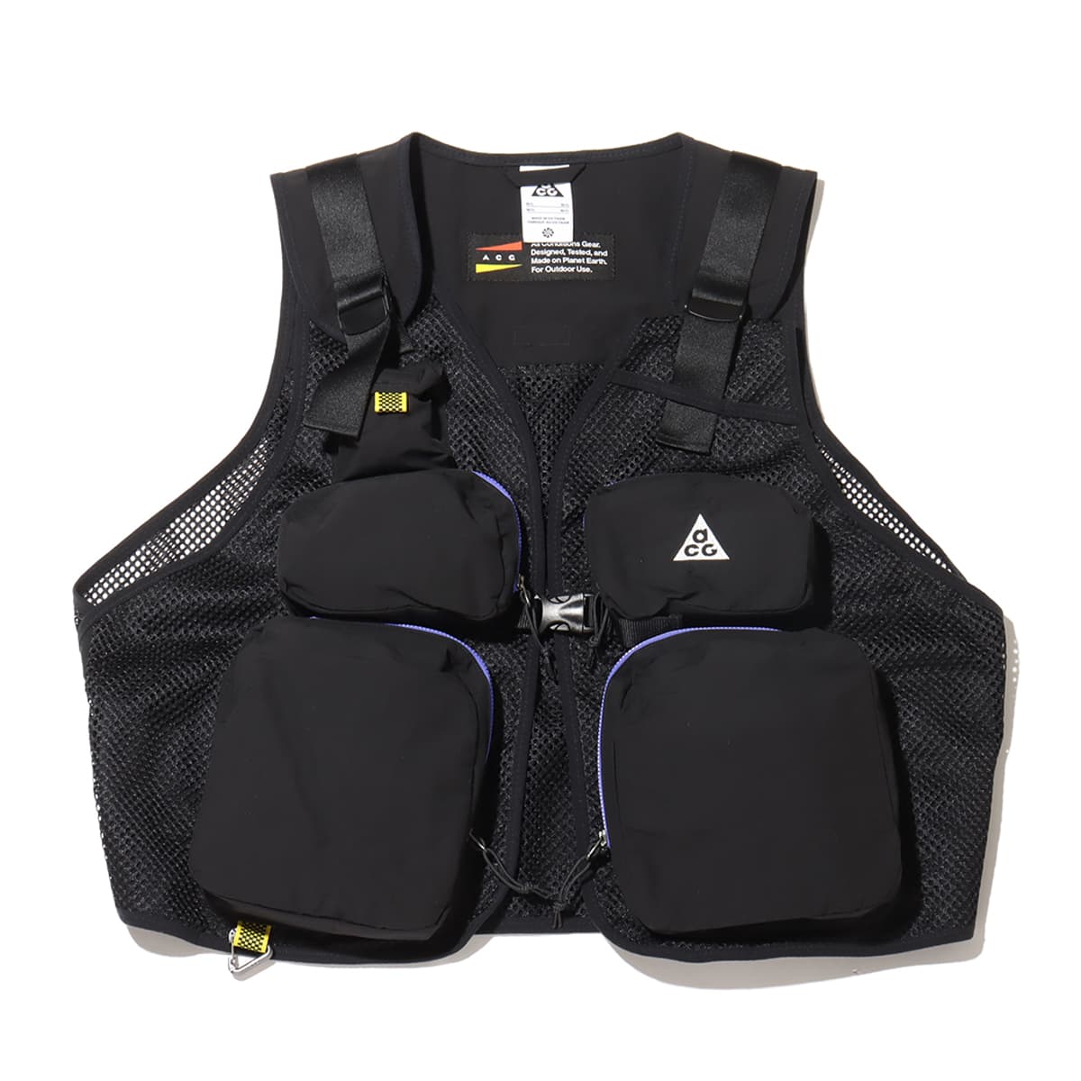 NIKE AS U ACG RIVER DRIFTER VEST BLACK/PERSIAN VIOLET/SUMMIT WHITE 