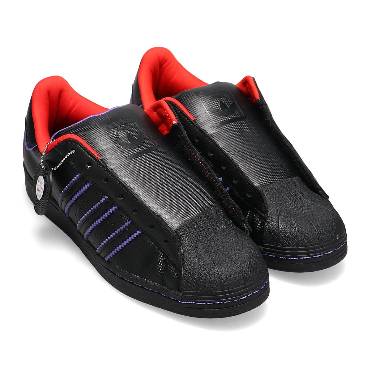 adidas SST LACELESS BLOODY ANGLE CORE BLACK/CORE BLACK/RED 22FW-S_photo_large