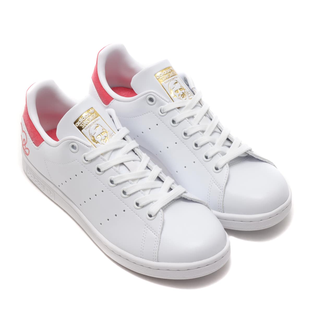 adidas stan smith white rose gold metallic womens