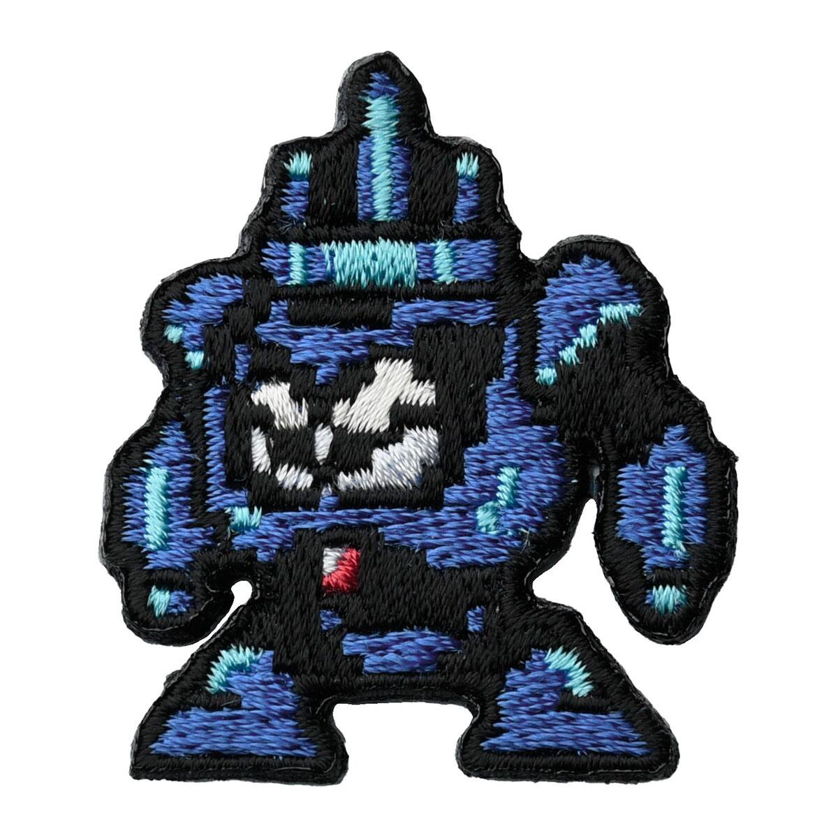 Rockman ロックマン 2way 刺繍ワッペン ニードルマン Blue 21sp I