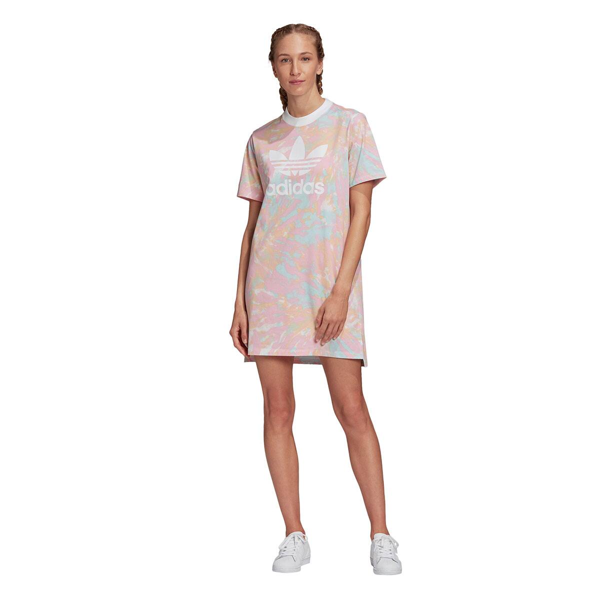 adidas tee dress white