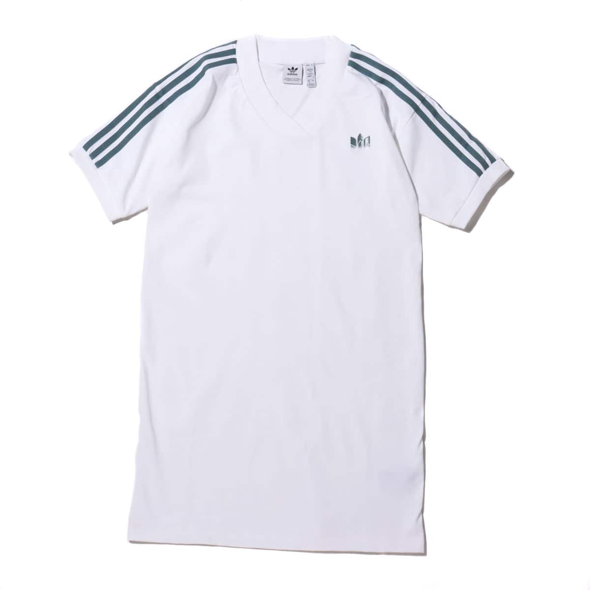 adidas tee dress white