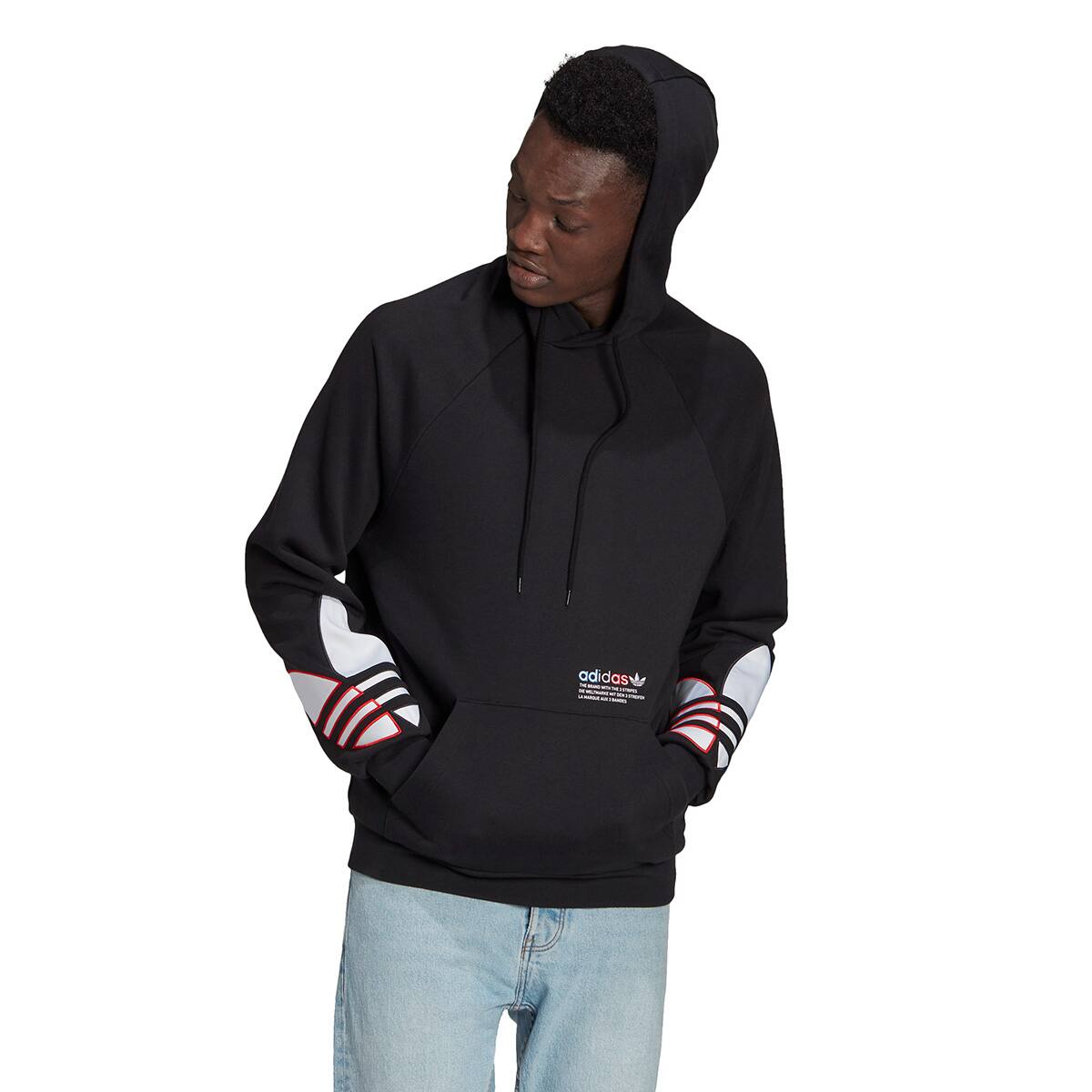 adidas TRICOL HOODIE BLACK 21SS-I