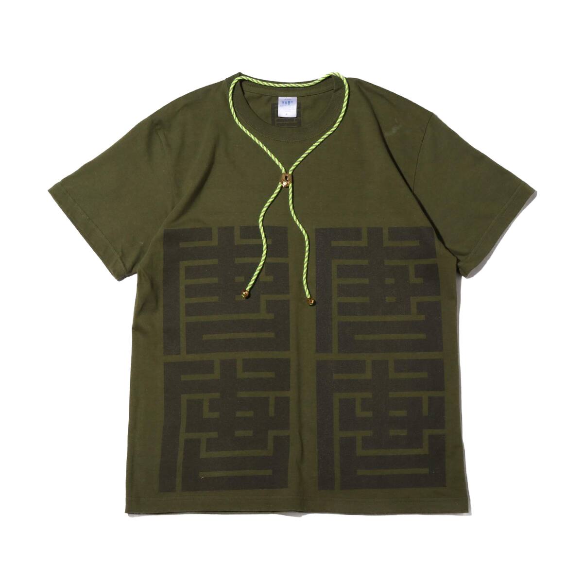 GARA x ATMOS feat.Show Ayanocozey 角文字 T-SHIRT KHAKI 19HO-I_photo_large