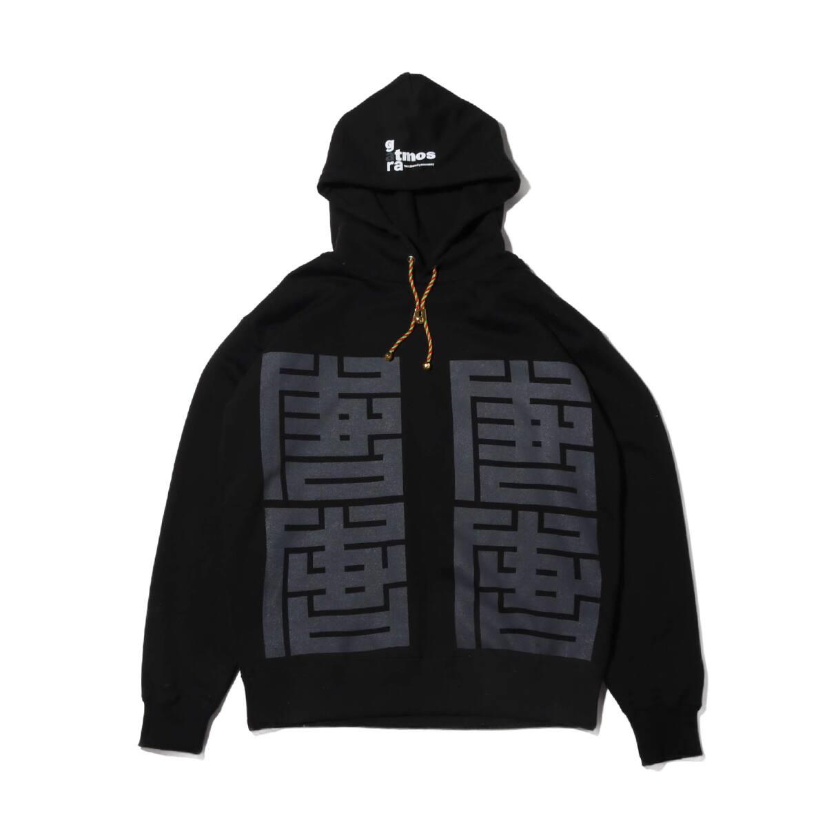 GARA x ATMOS feat.Show Ayanocozey 角文字 HOOD PARKA BLACK 19HO-I_photo_large