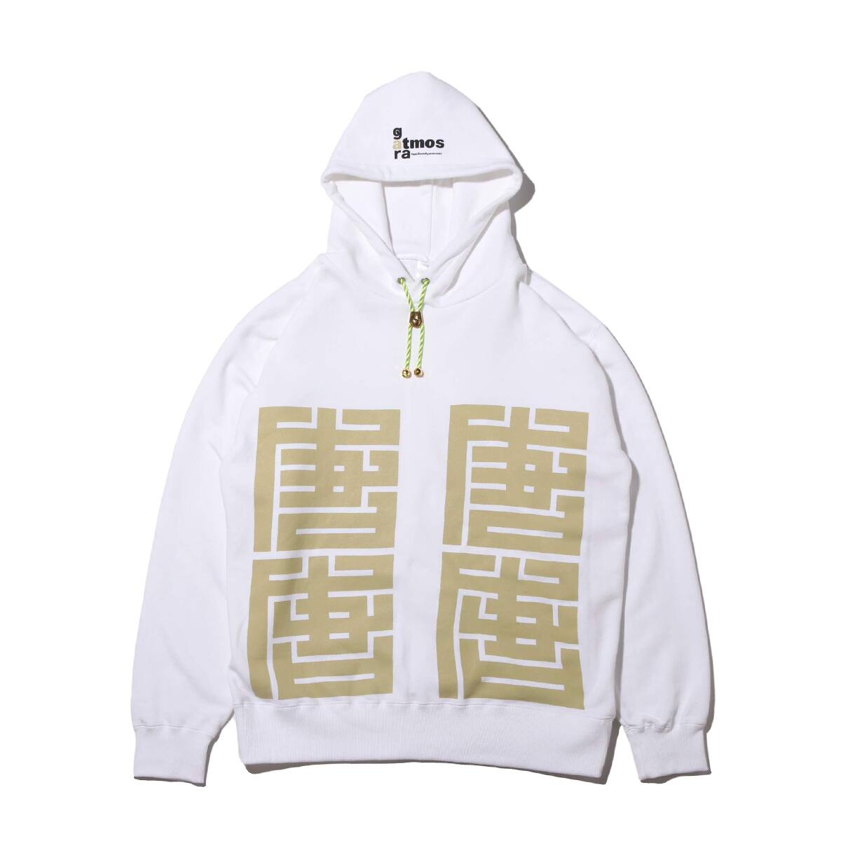 GARA x ATMOS feat.Show Ayanocozey 角文字 HOOD PARKA WHITE 19HO-I_photo_large