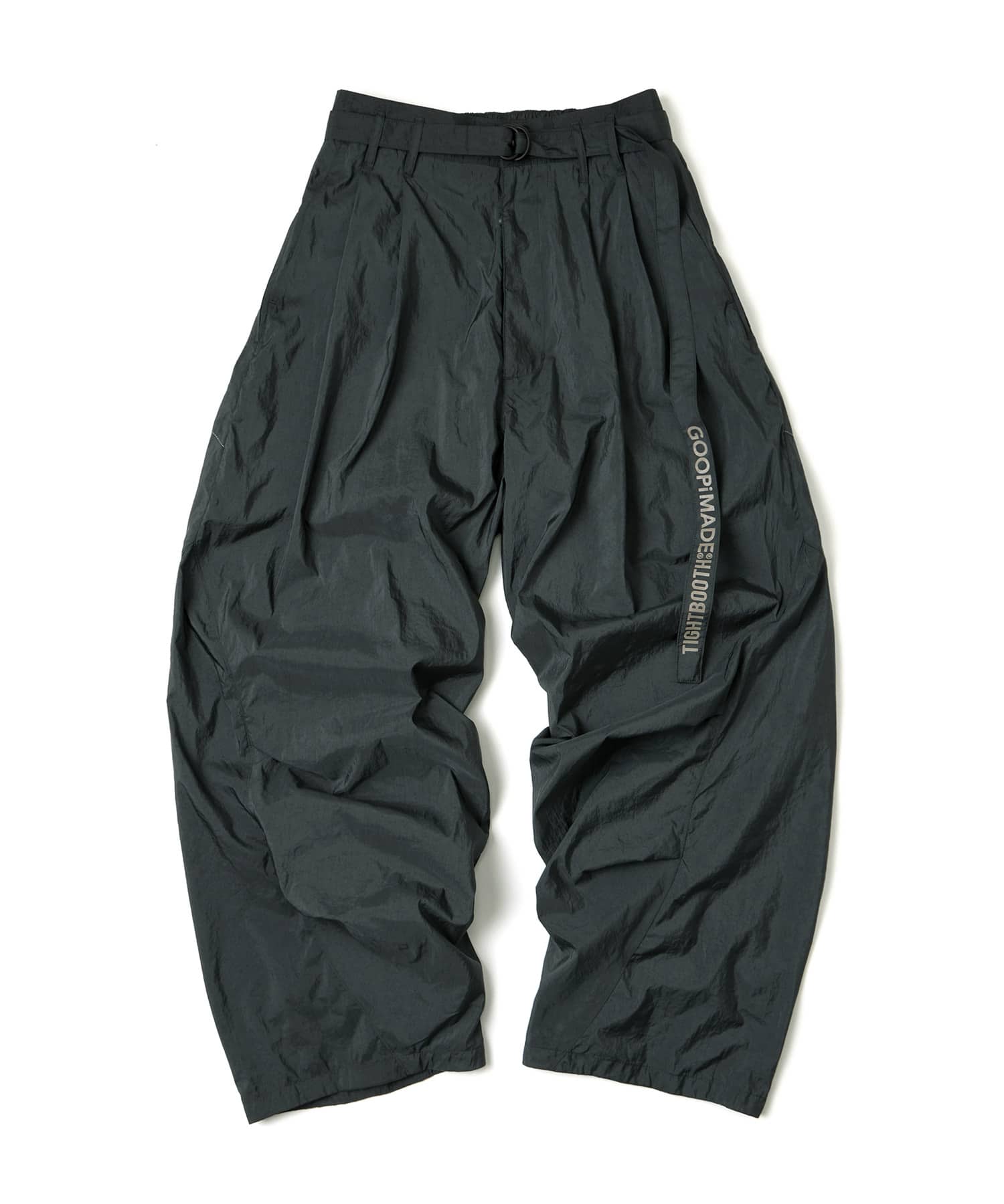 GOOPiMADE x TIGHTBOOTH SP_Strap Baggy Slacks OLIVEのメイン画像