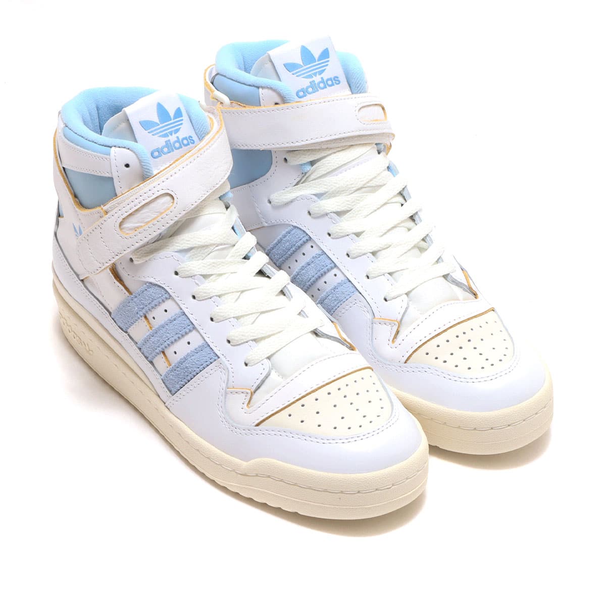 赤字超特価HOT新品 adidas FORUM 84 HIGH BLUE THREAD OFF WHITE アディダス フォーラム ハイ ブルー スレッド オフ ホワイト (FY7793) 630 26.5cm