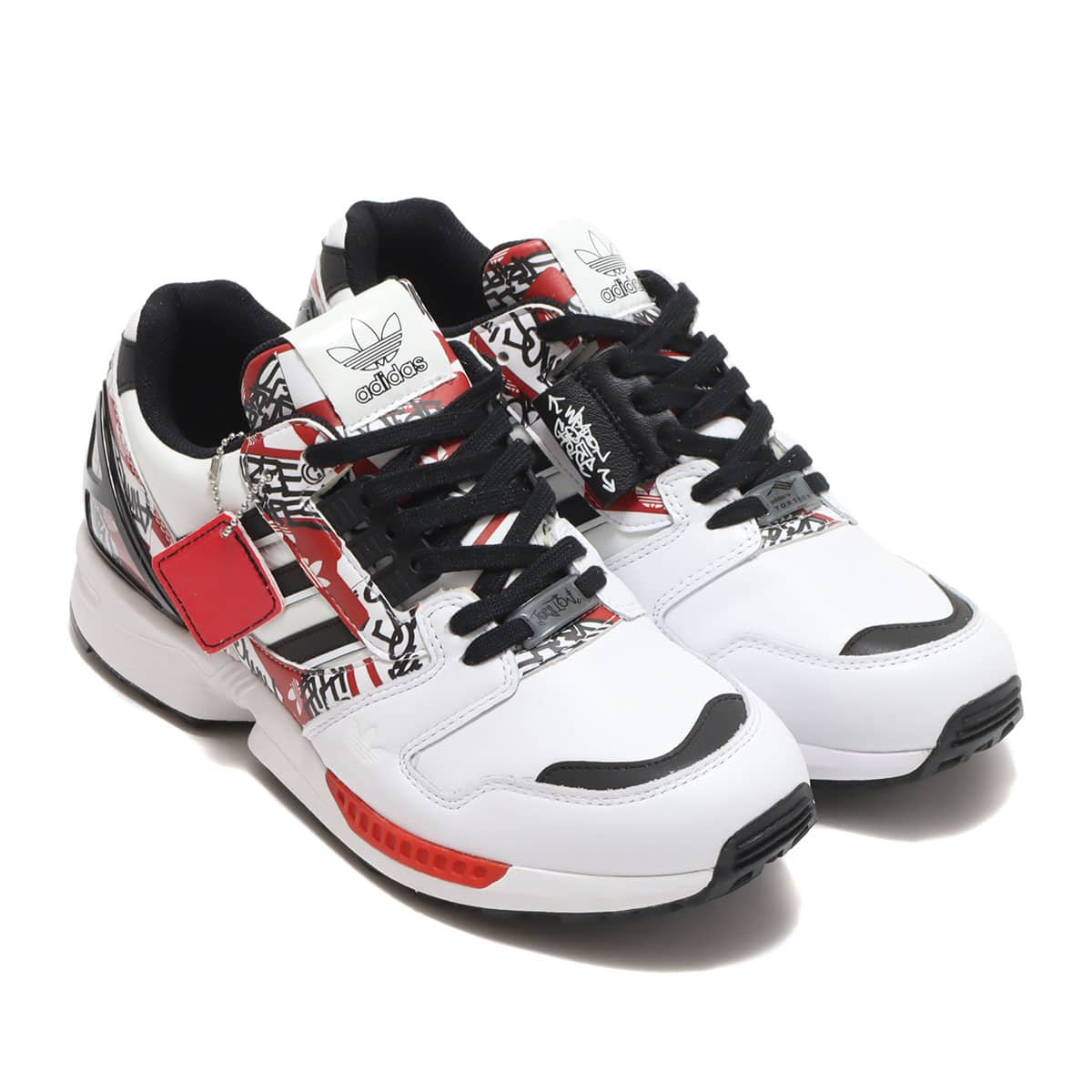 adidas ZX 8000 GRAFFITI atmos FOOTWEAR WHITE CORE BLACK ACTIVE RED