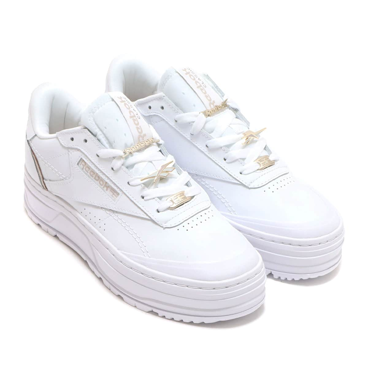 Reebok Club C Double GEO FOOTWEAR WHITE/FOOTWEAR WHITE/MOON STONE ...