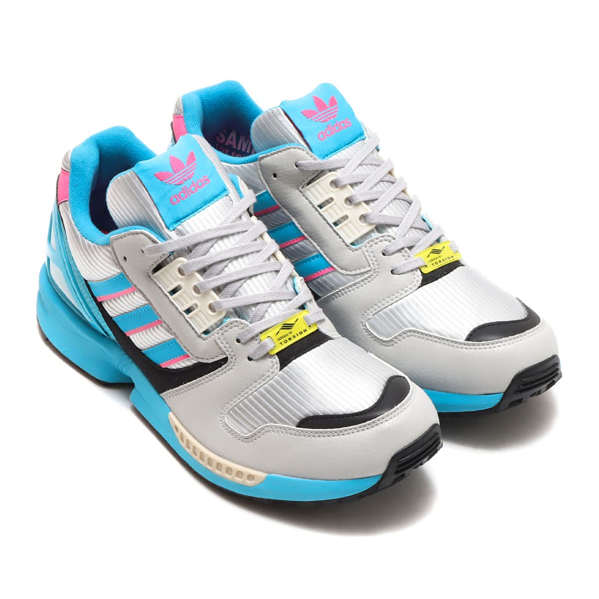 adidas ZX 8000 G-SNK atmos GRAY TWO/SIGNAL CIAN/SOLAR PINK 22SS-S