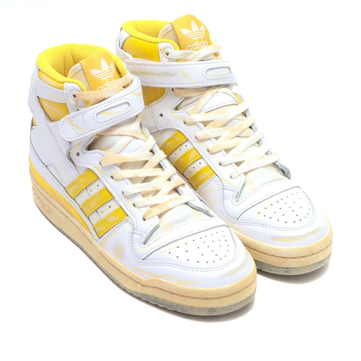 adidas FORUM  HI AEC FOOTWEAR WHITE/HAGE YELLOW/FOOTWEAR WHITE