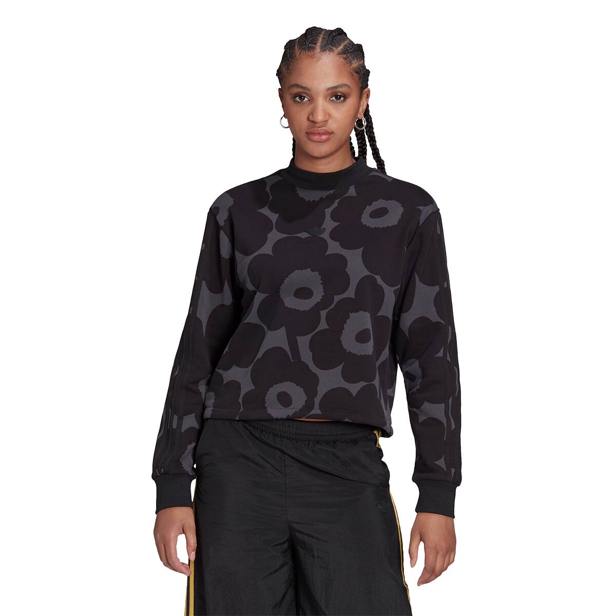 adidas Marimekko SWEATSHIRT BLACK/MULTI COLOR 21FW-S