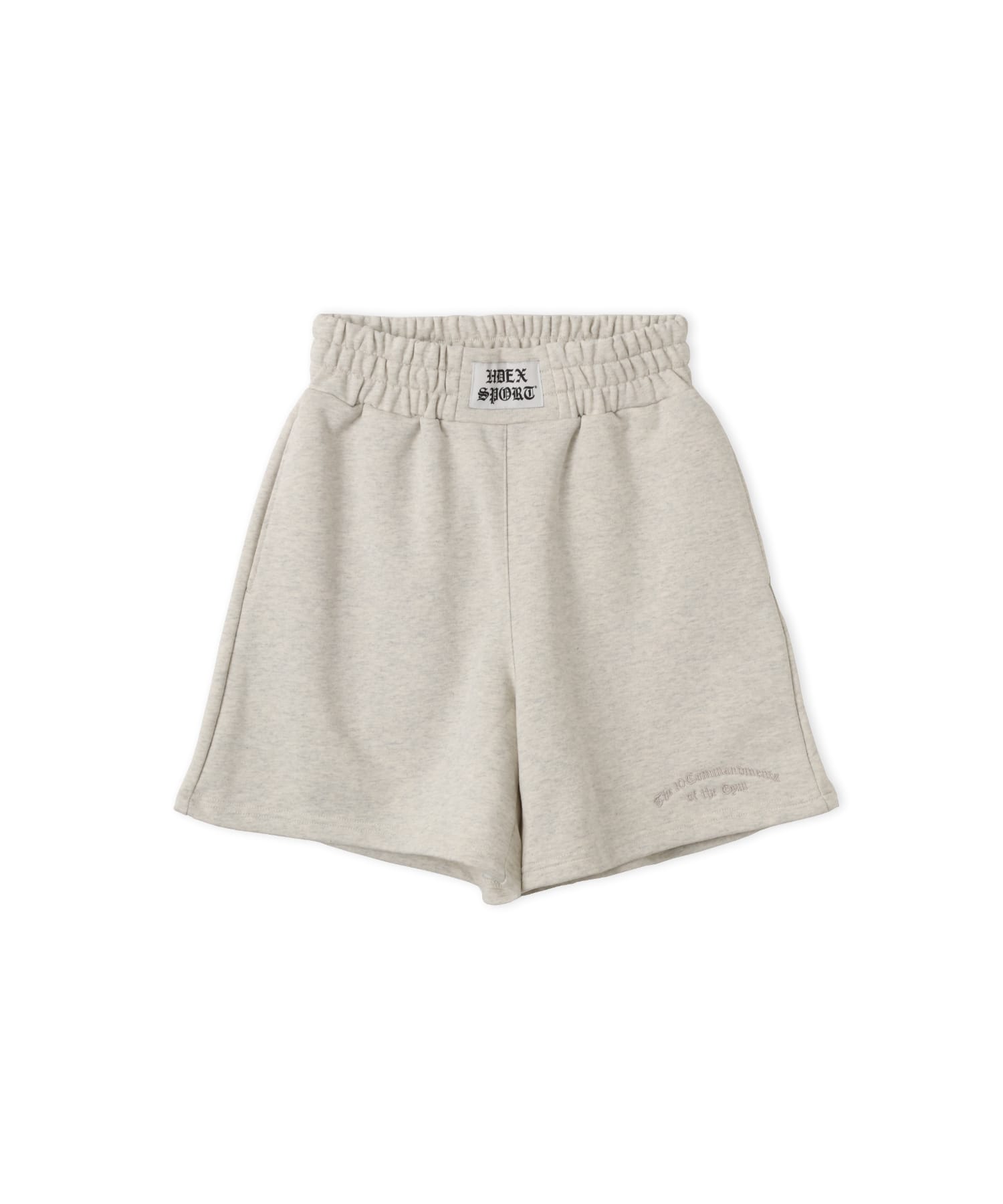 HDEX Womens Wide Waist Shorts Oatmealのメイン画像