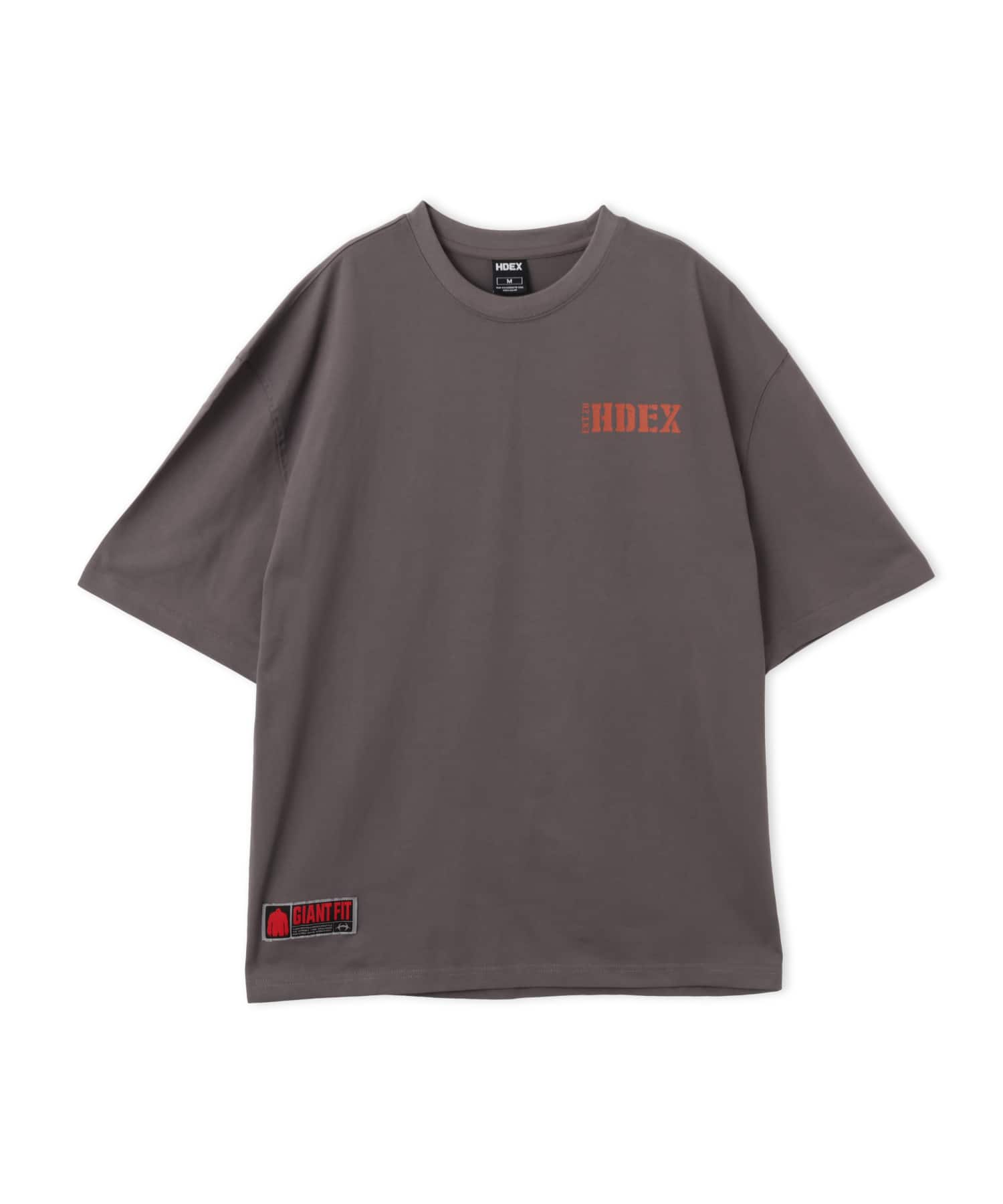 HDEX Core Small Logo Giant Fit Short Sleeve Charcoalのメイン画像