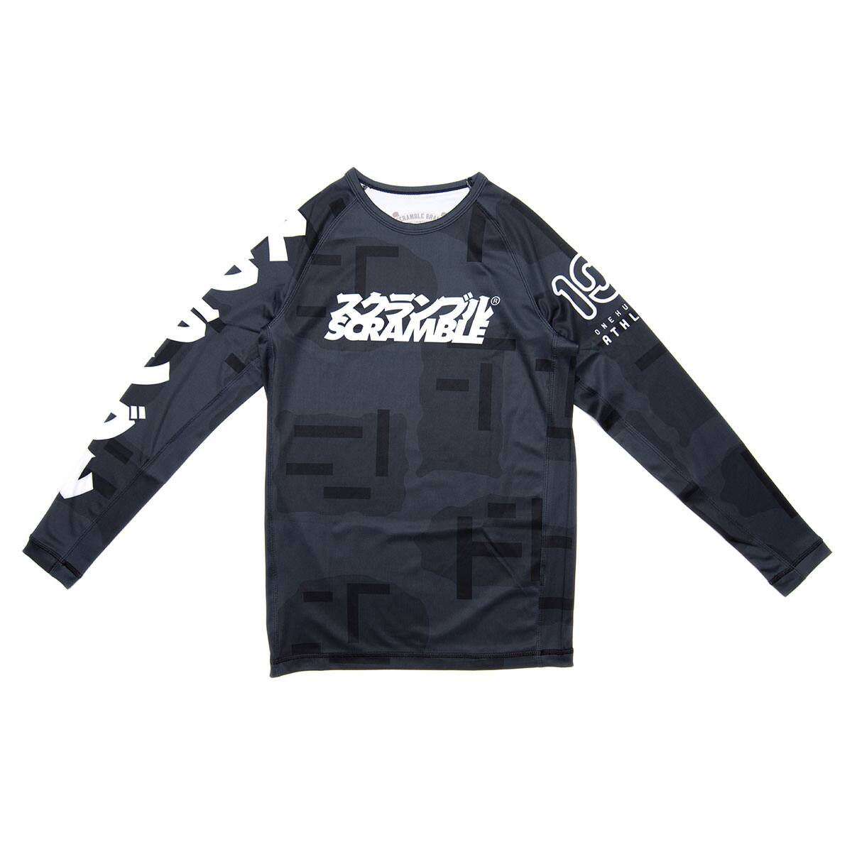 100A x SCRAMBLE NIGHT CAMO RASHGUARD CAMOUFLAGE 20SU-I_photo_large