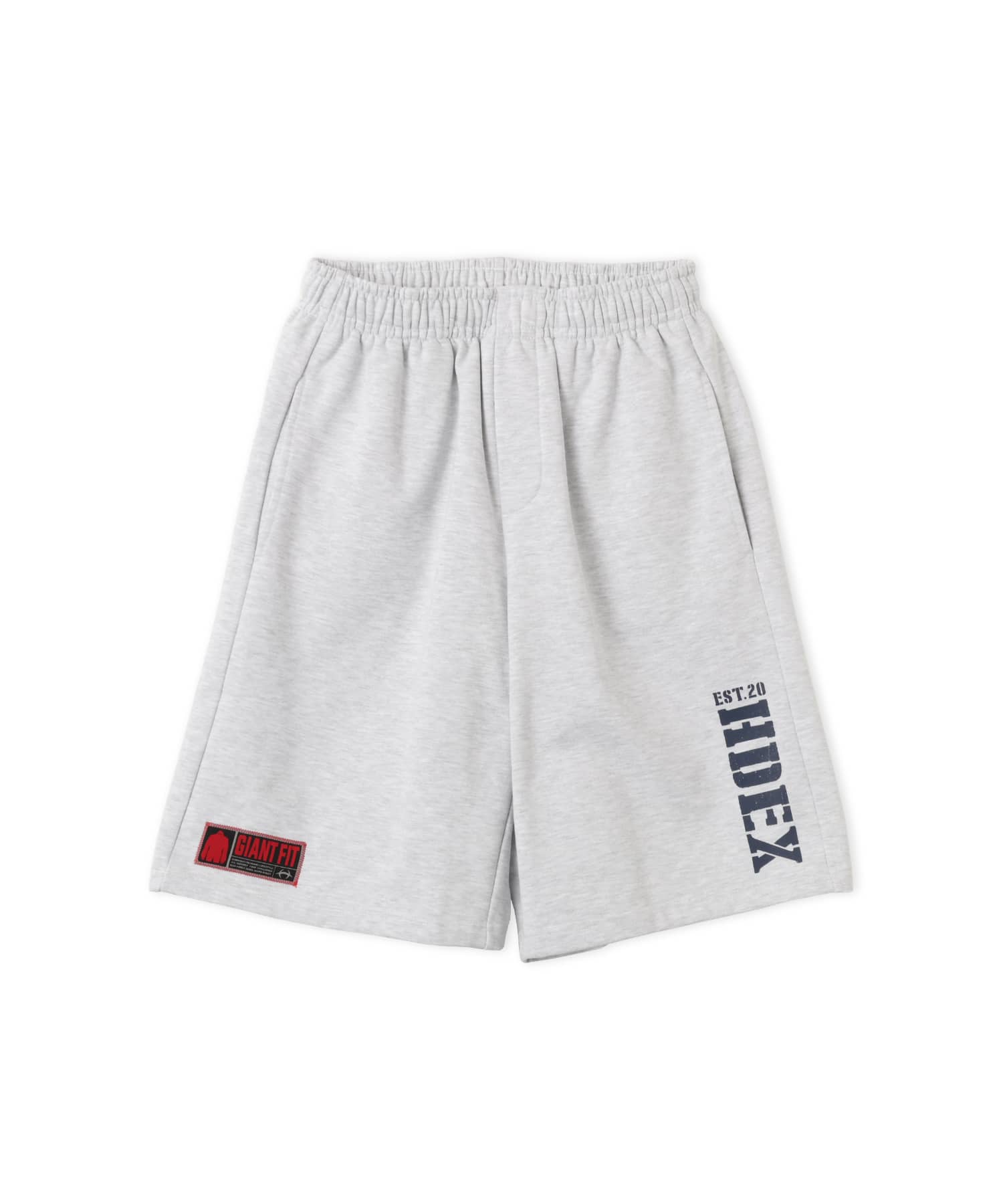 HDEX Bermuda Sweat shorts Melange Whiteのメイン画像