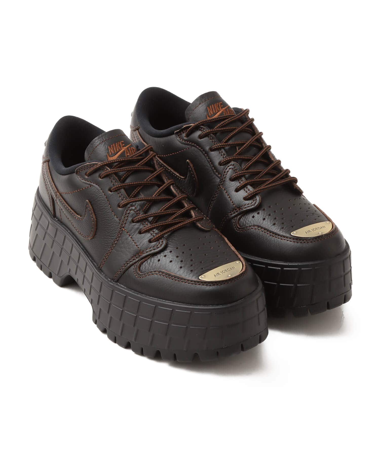 JORDAN BRAND W AIR JORDAN 1 BROOKLYN LOW BLACK/CACAO WOW-BLACKのメイン画像
