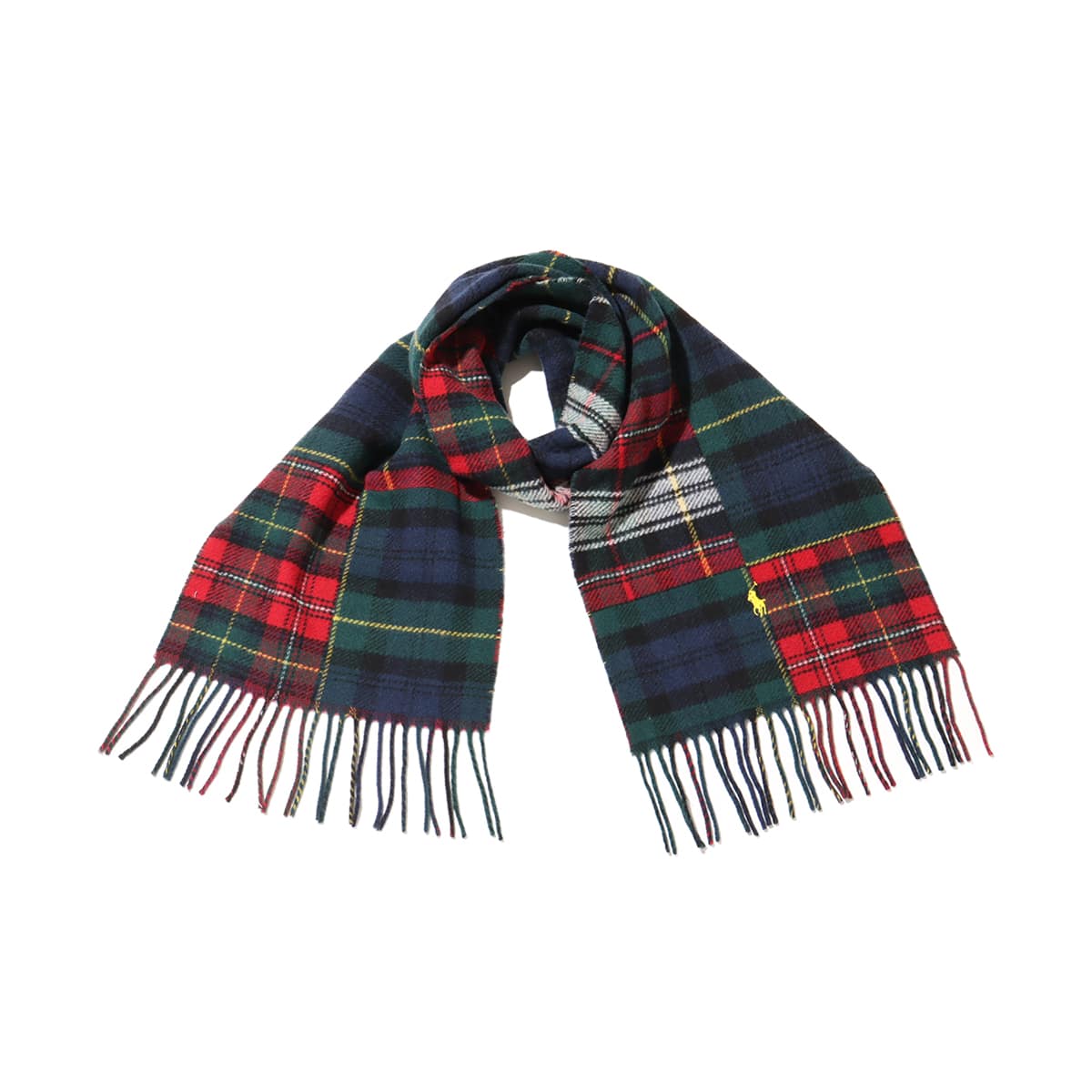 POLO RALPH LAUREN PTCHWRK PLD-SCARF RED MULTI のメイン画像