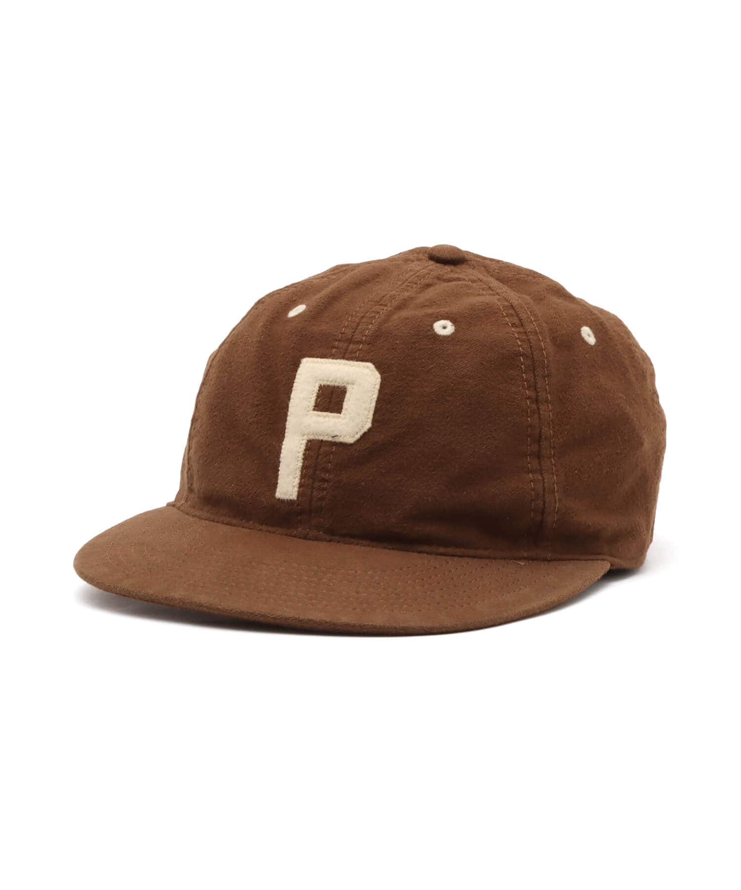 POLO RALPH LAUREN CHAMOIS ”P” AUTHENTIC BASEBALL CAP  CHOCOLATE MOUSSEのメイン画像
