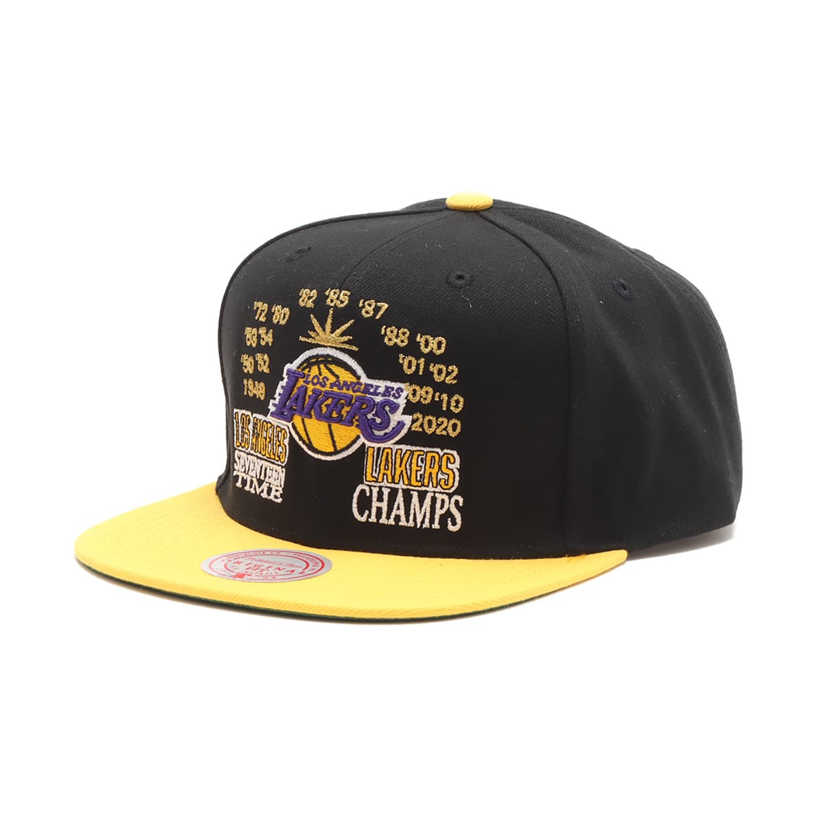 Mitchell & Ness CHAMP IS HERE SNAPBACK LAL BLACK 23FW-Iのメイン画像