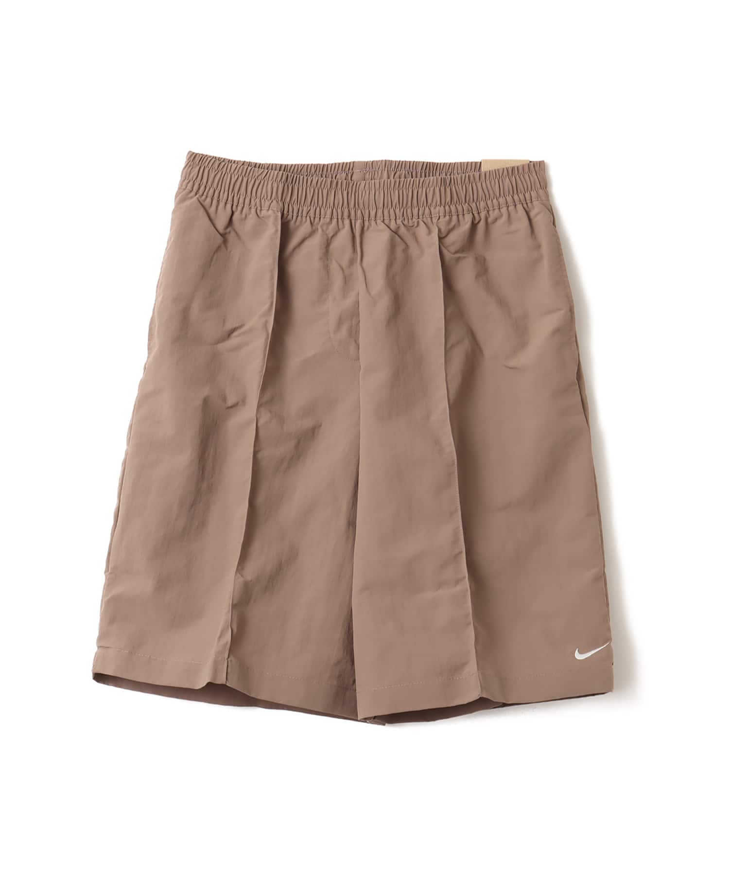 NIKE AS W NSW EVRYTHNG WVN HR 9" SH MINK BROWN/WHITEのメイン画像