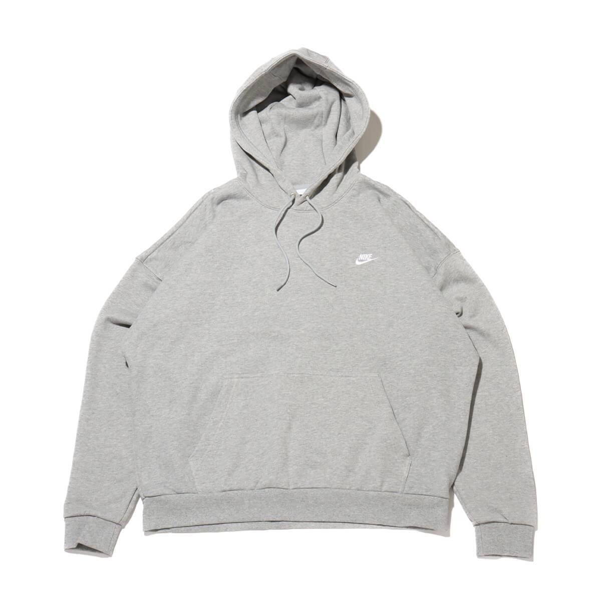 NIKEASMNKCLUBFTOVERSIZEDPOHDKGREYHEATHER/LTSMOKEGREY/WHITE