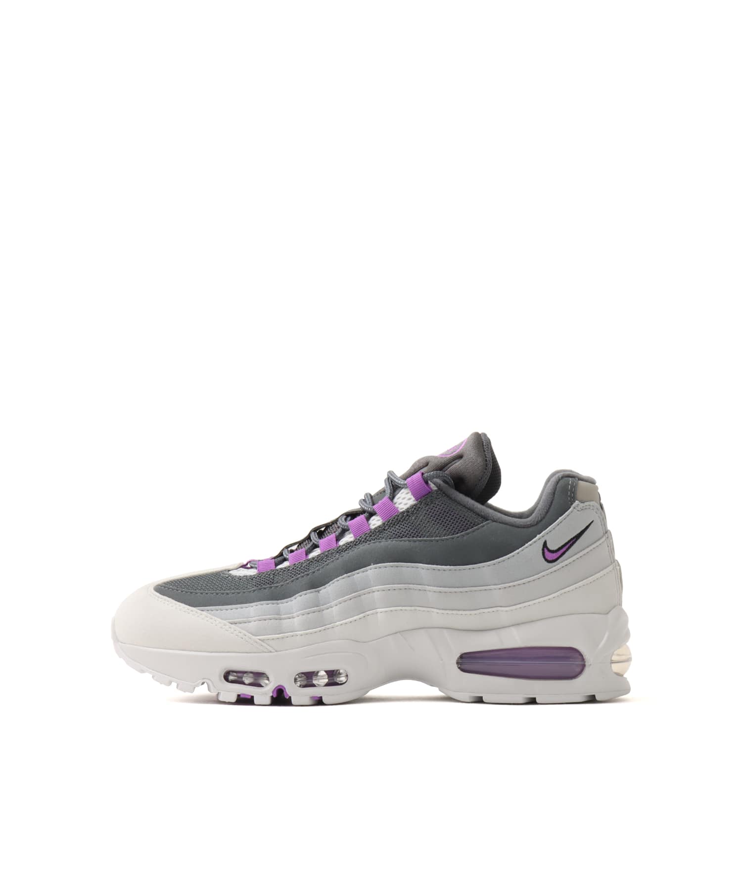 NIKE AIR MAX 95 BIGBUBBLE PHOTON DUST/BRIGHT VIOLET-DARK GREYのメイン画像