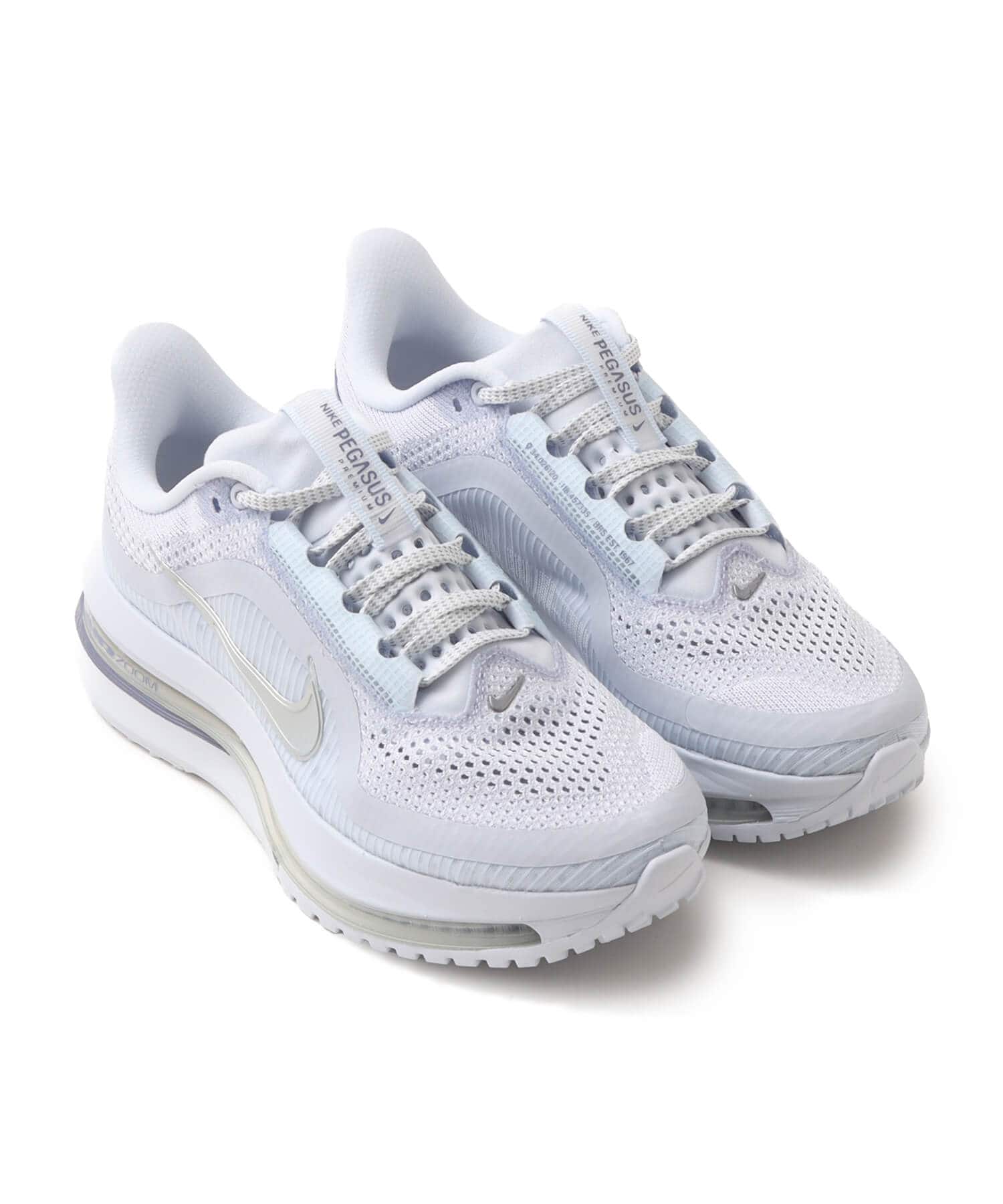 NIKE W PEGASUS PREMIUM FOOTBALL GREY/MTLC PLATINUM-WORLD INDIGOのメイン画像