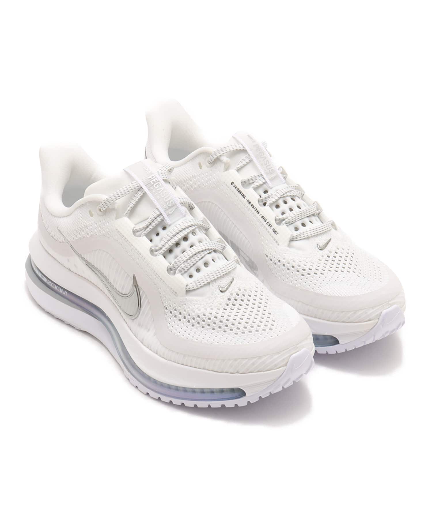 NIKE W PEGASUS PREMIUM WHITE/METALLIC SILVER-METALLIC SILVER