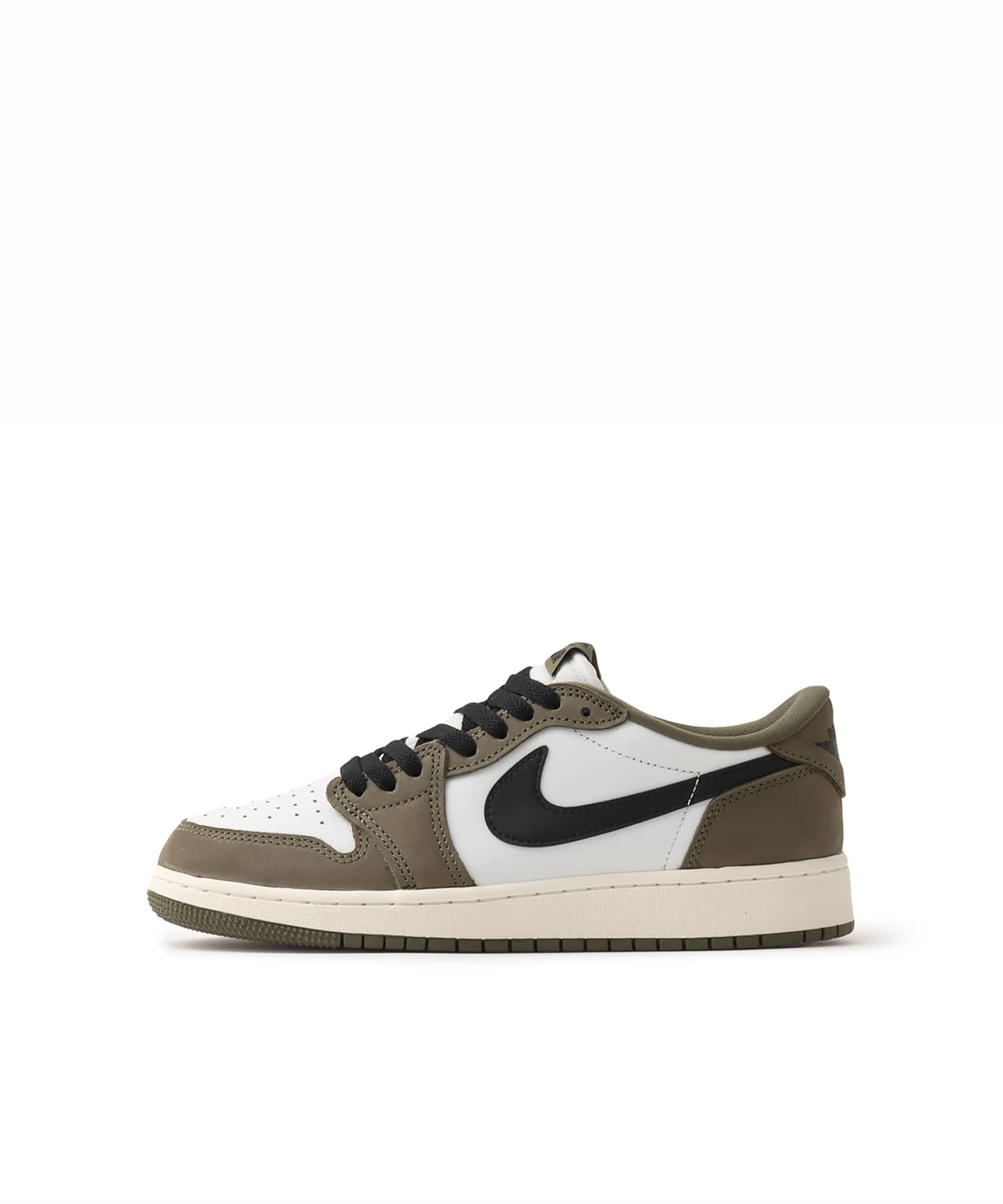 JORDAN BRAND AIR JORDAN 1 RETRO LOW OG (GS) MEDIUM OLIVE/BLACK-SUMMIT WHITE-SAILのメイン画像