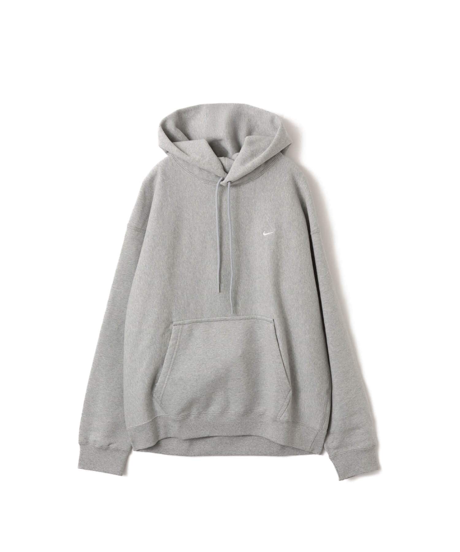 NIKE AS M NL SOLO SWSH BB PO HOODIE DK GREY HEATHER/LT SMOKE GREY/WHITEのメイン画像