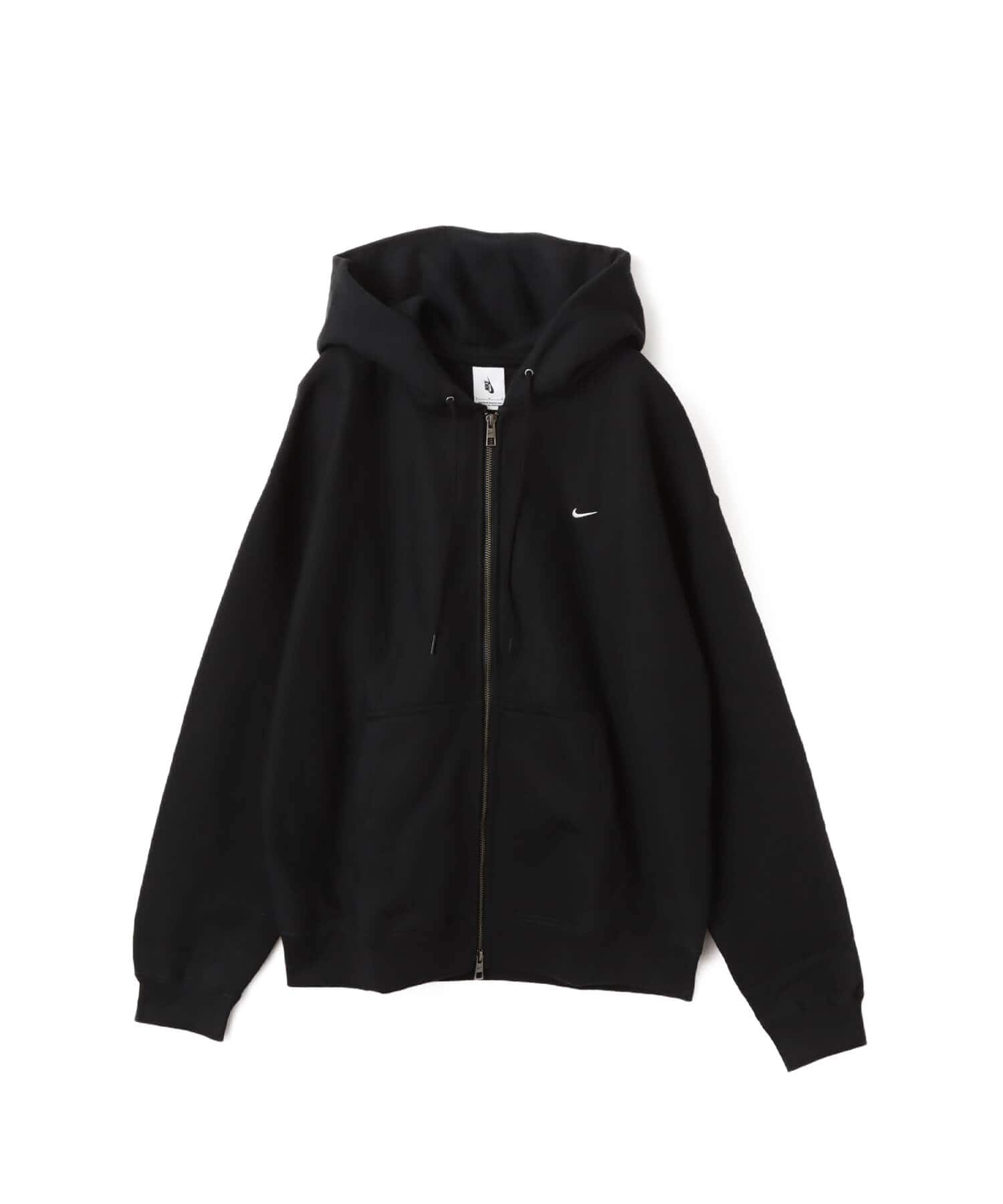 NIKE AS M NL SOLO SWSH BB FZ HOODIE BLACK/BLACK/WHITEのメイン画像