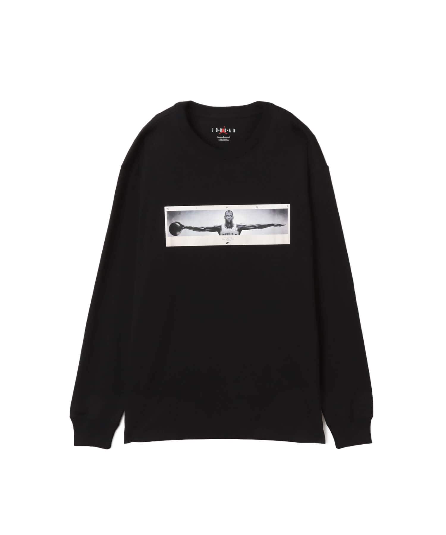 JORDAN BRAND M J BRAND PHOTO LS CREW BLACK/WHITEのメイン画像