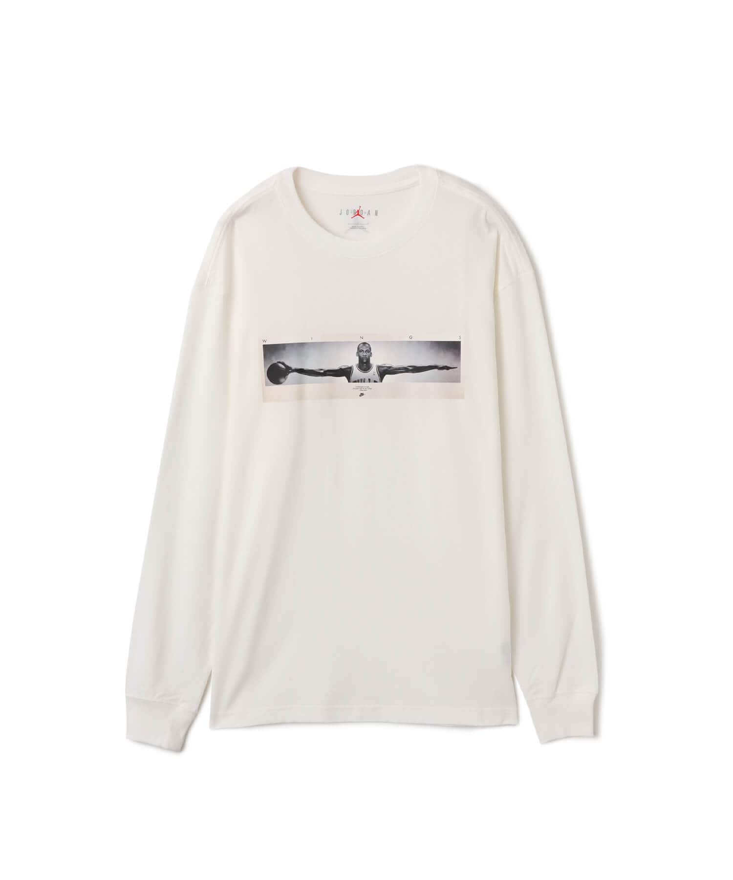 JORDAN BRAND M J BRAND PHOTO LS CREW WHITE/BLACKのメイン画像