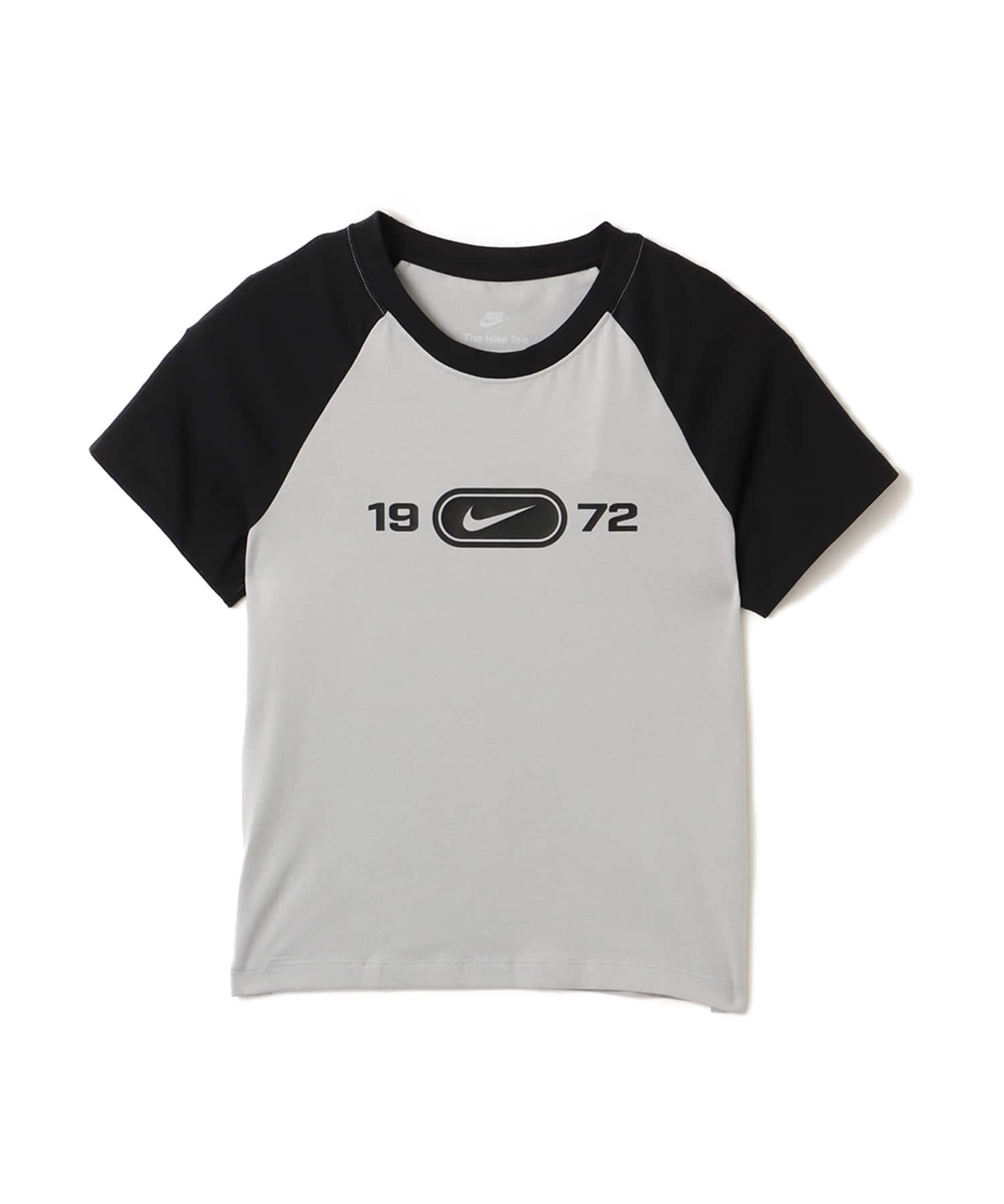 NIKE AS W NSW NK CHLL KNT TEE RGLN LT SMOKE GREY/BLACKのメイン画像