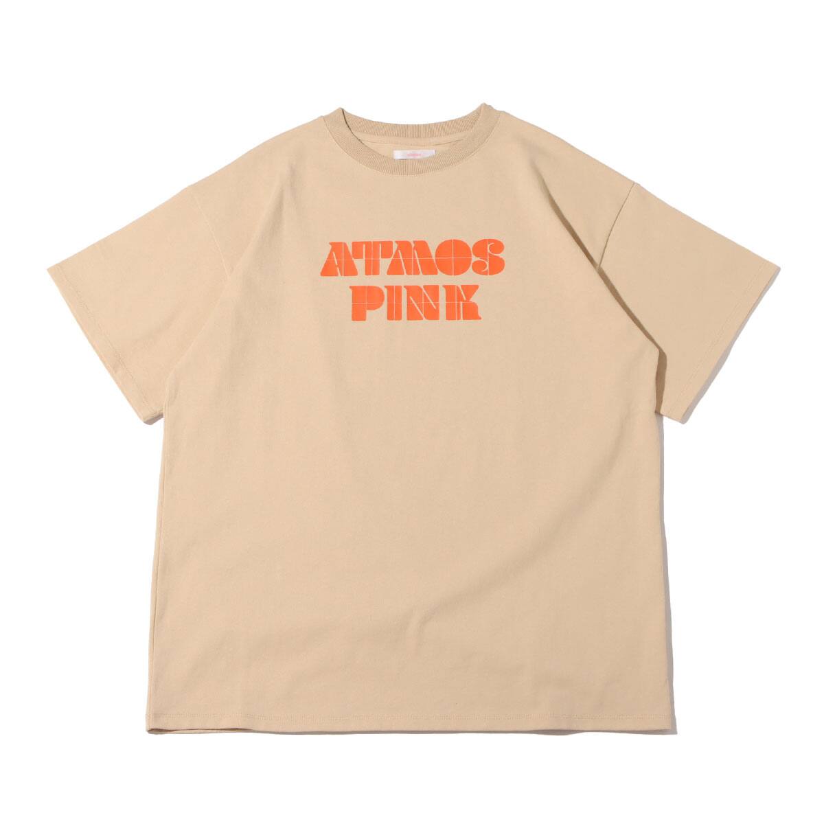 atmos pink パネルロゴ ビッグT BEIGE 22SP-I_photo_large