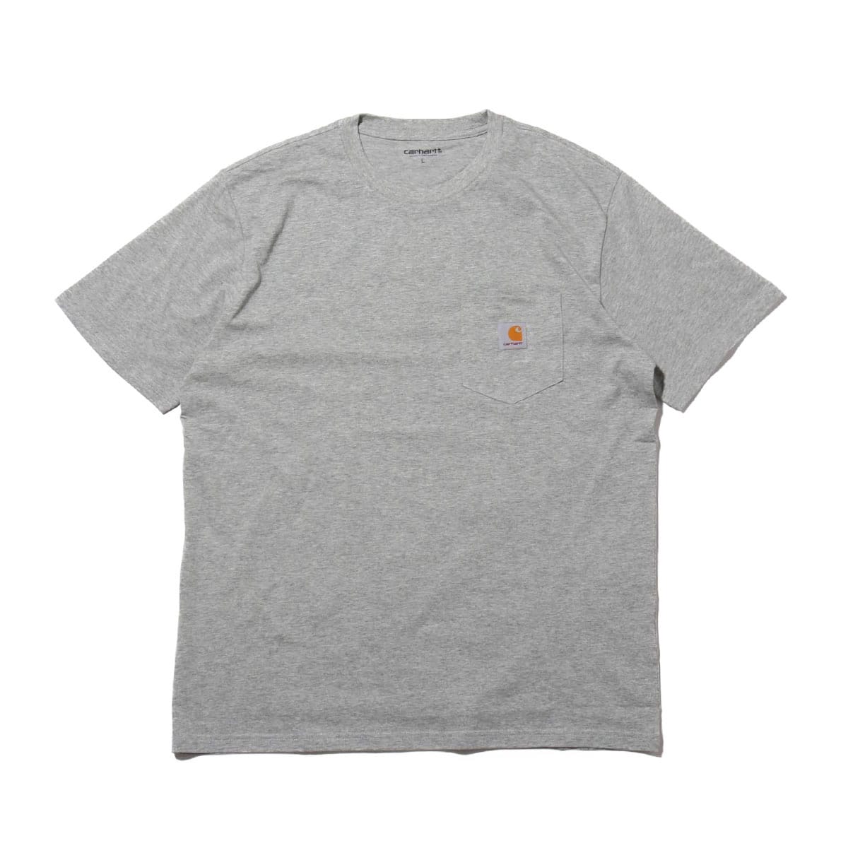 CARHARTT S/S POCKET T-SHIRT Grey Heather のメイン画像