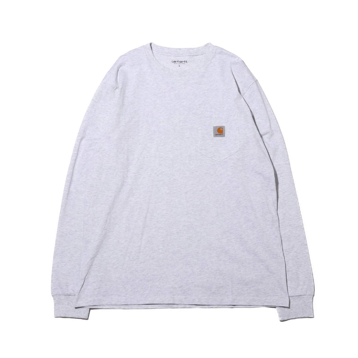 CARHARTT L/S POCKET T-SHIRT HEATHERGRAY のメイン画像