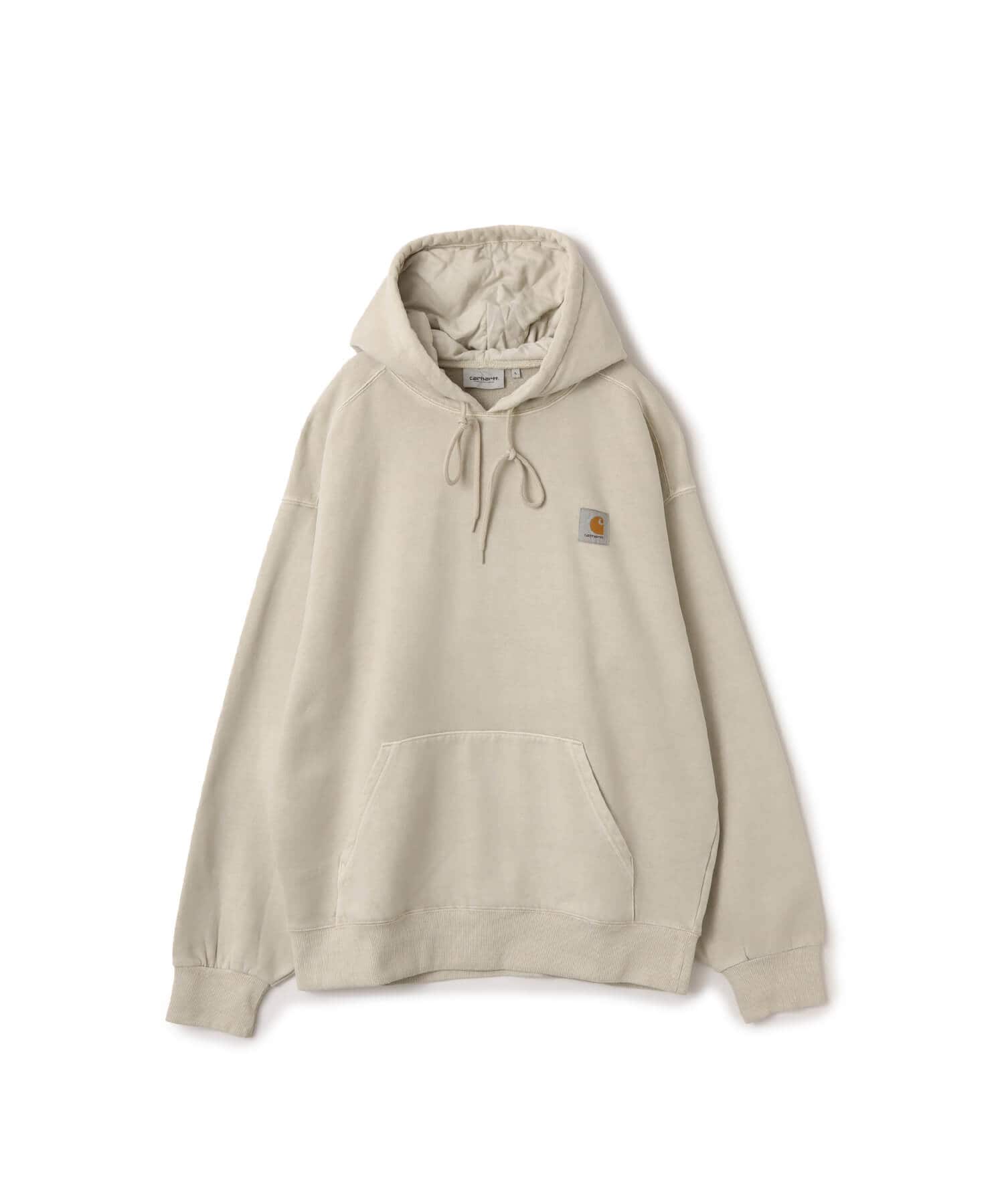 CARHARTT HOODED VISTA SWEATSHIRT Fleur De Sel / garment dyedのメイン画像