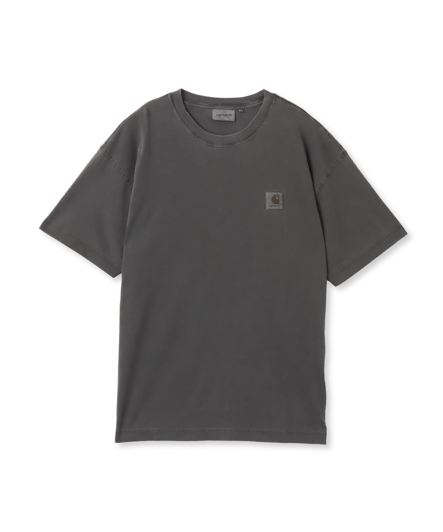 CARHARTT S/S NELSON T-SHIRT Black garment dyedのメイン画像