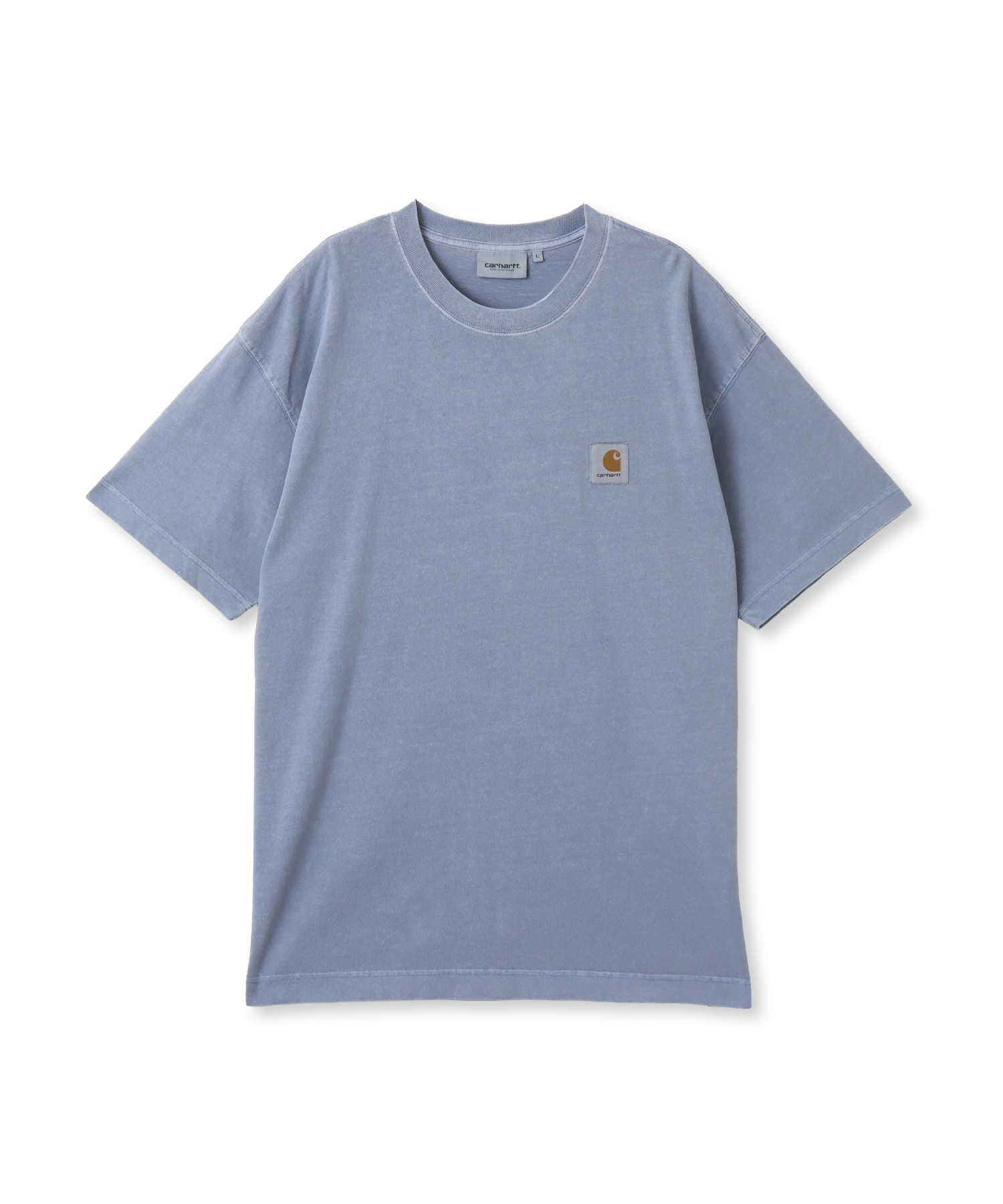 CARHARTT S/S NELSON T-SHIRT Gentle Blue garment dyedのメイン画像