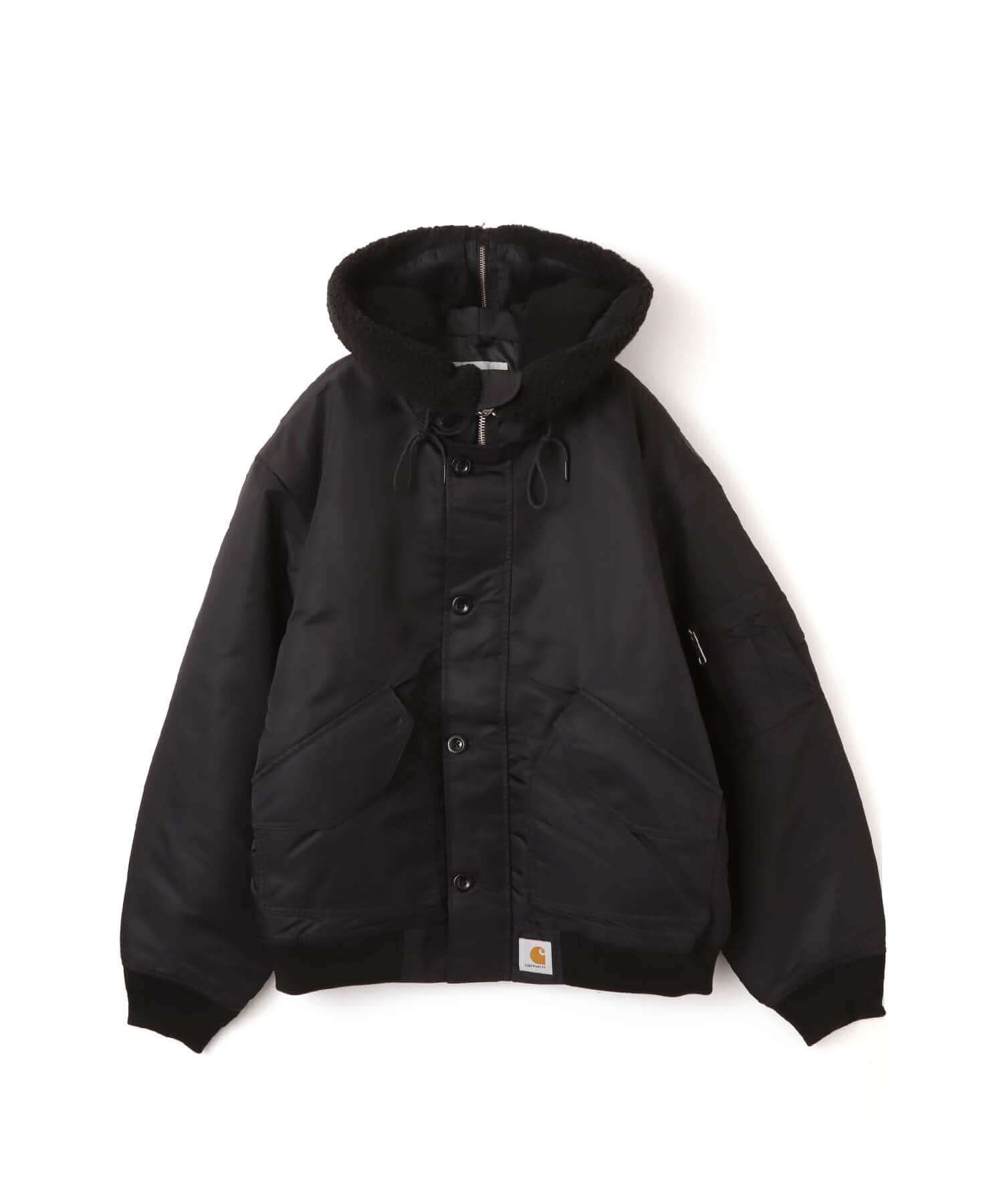 CARHARTT HOODED OLTERA BOMBER Black / Blackのメイン画像