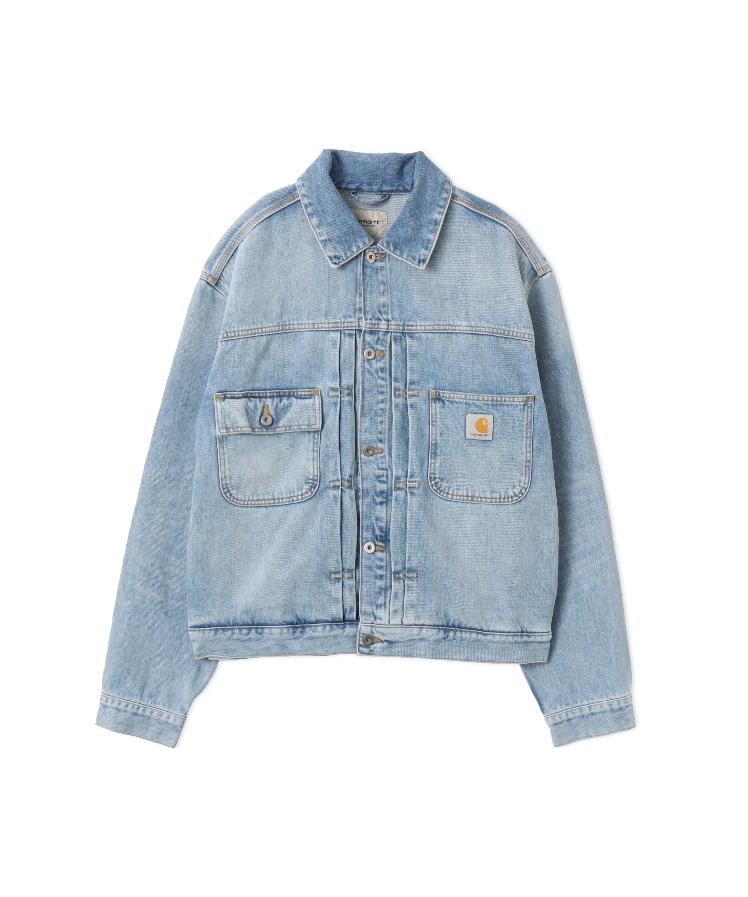 CARHARTT BELMAR JACKET Blue heavy worn bleachedのメイン画像