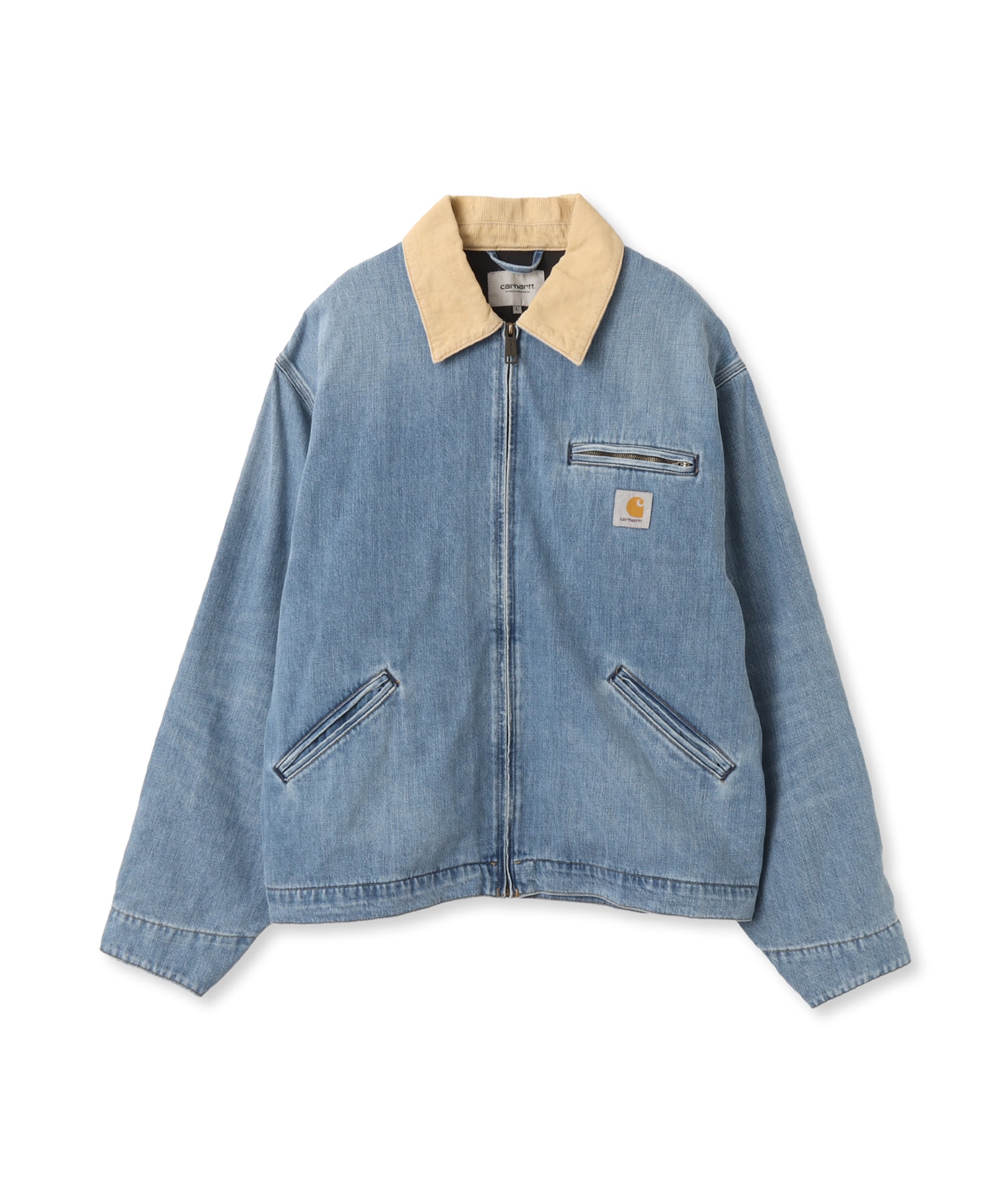 CARHARTT OG DETROIT JACKET Blue/DustyHBrownのメイン画像