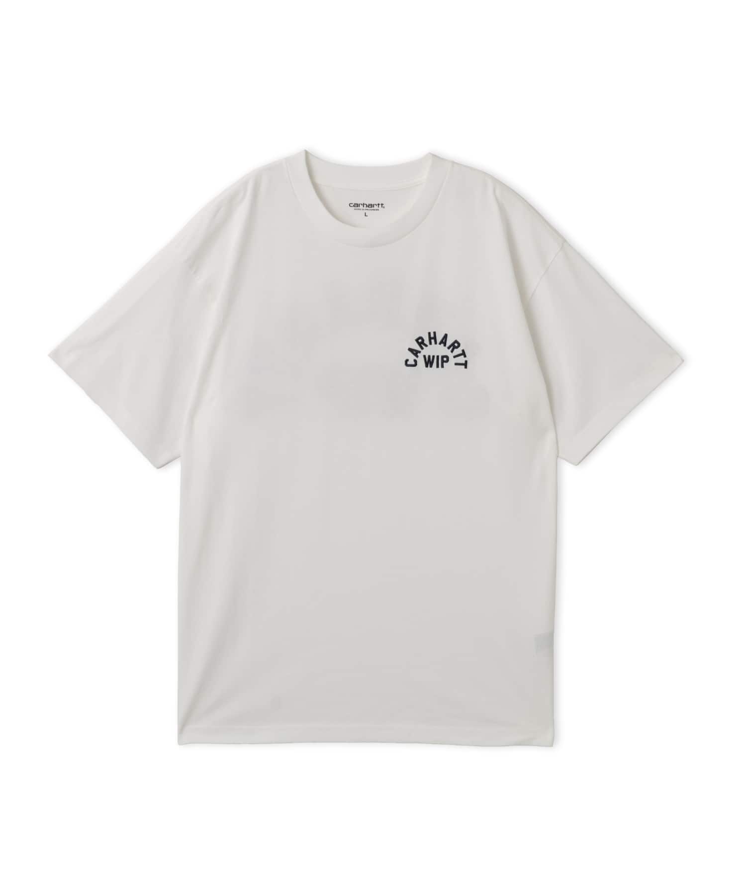 CARHARTT S/S ARCH SCRIPT T-SHIRT White / Dark Navyのメイン画像
