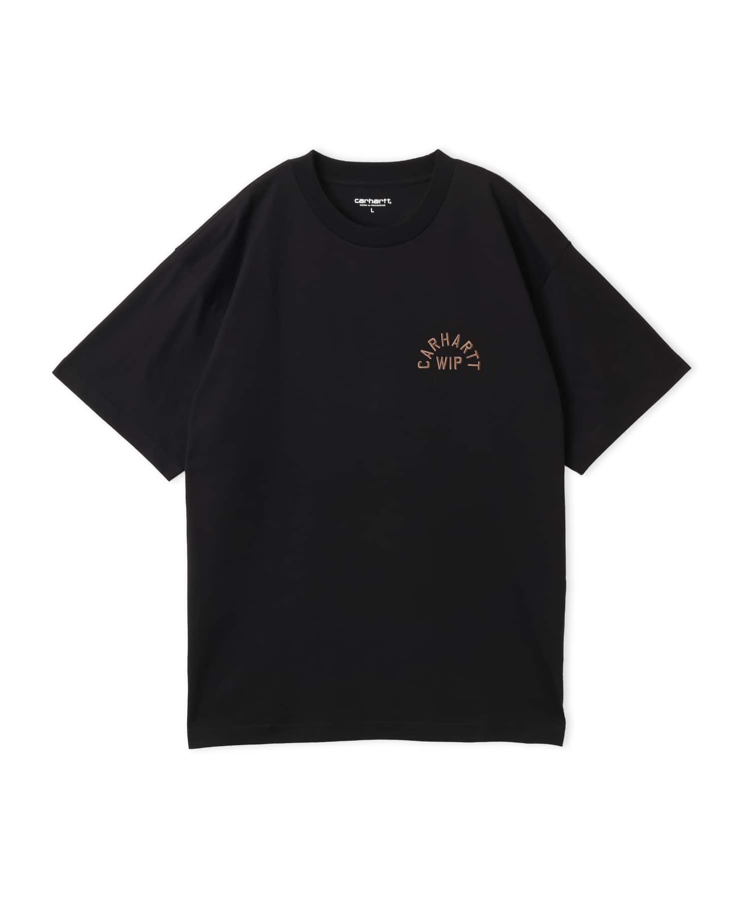 CARHARTT S/S ARCH SCRIPT T-SHIRT Black / WIP H Brownのメイン画像